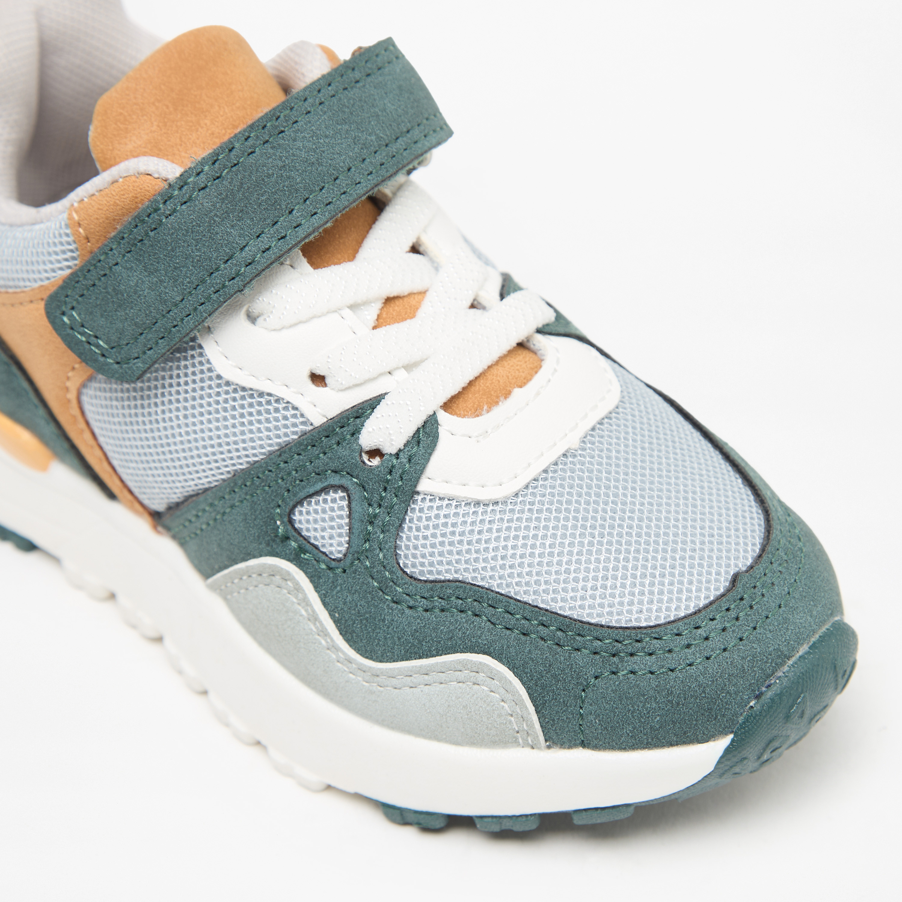 LBL by Shoexpress Panelled Sneakers with Hook and Loop Closure-boys-shoes-sneakers-image-10