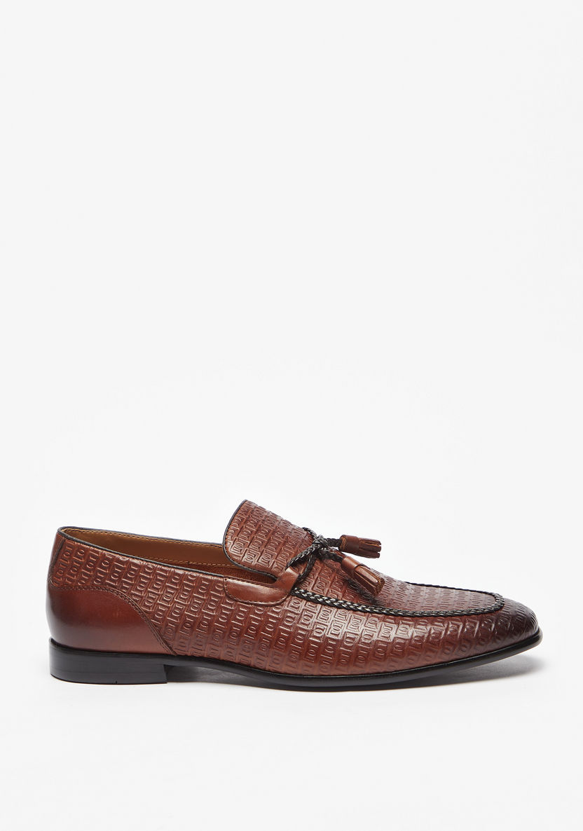 Duchini Men's Leather Slip-On Loafers-Loafers-image-3