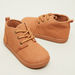 Juniors Textured Shoes with Lace Detail and Pull Tab-Booties-thumbnail-3