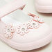Giggles Flower Applique Detail Shoes with Hook and Loop Closure-Booties-thumbnail-4