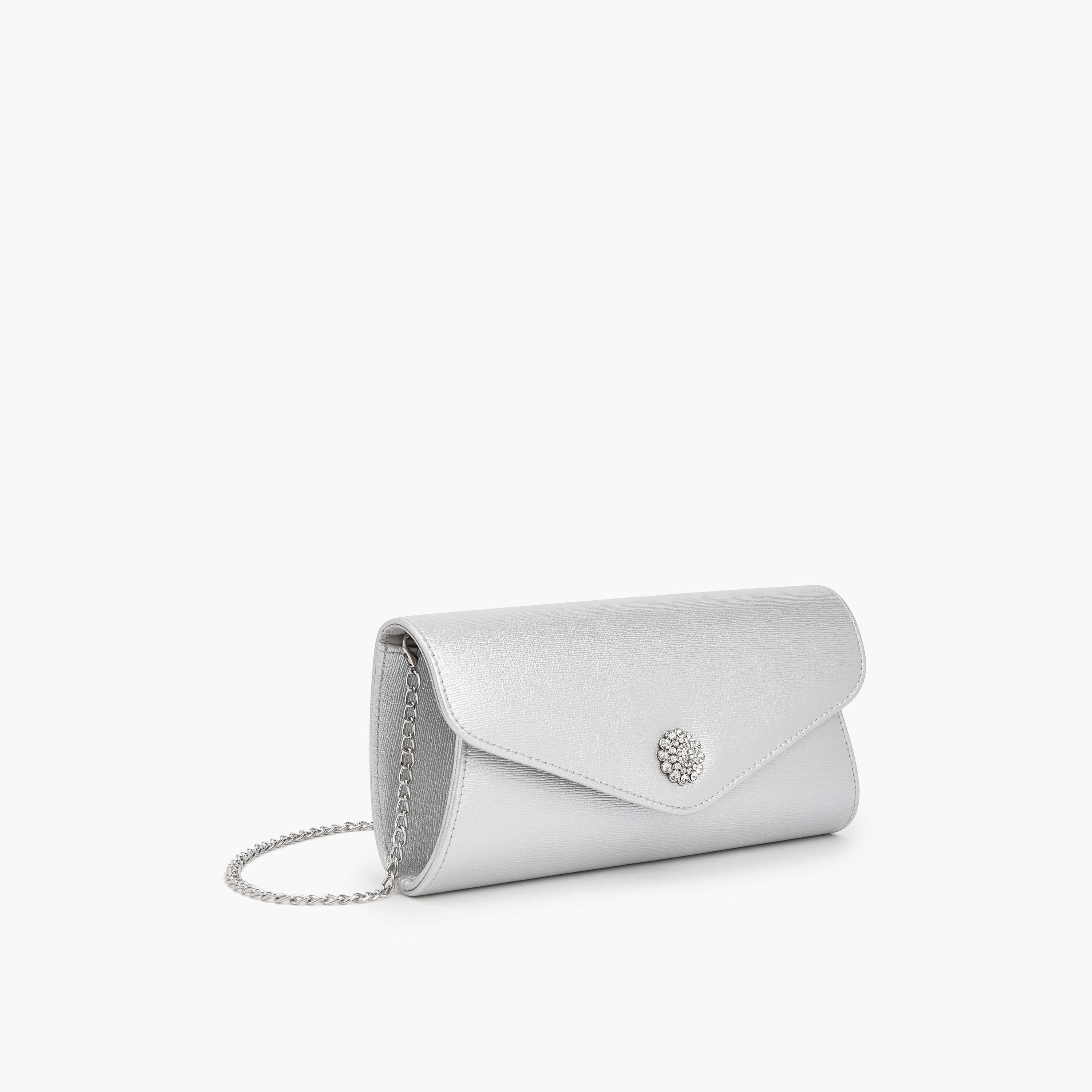 Flora Bella Textured Clutch with Detachable Chain Strap-women-bagsandwallets-handbags-image-3