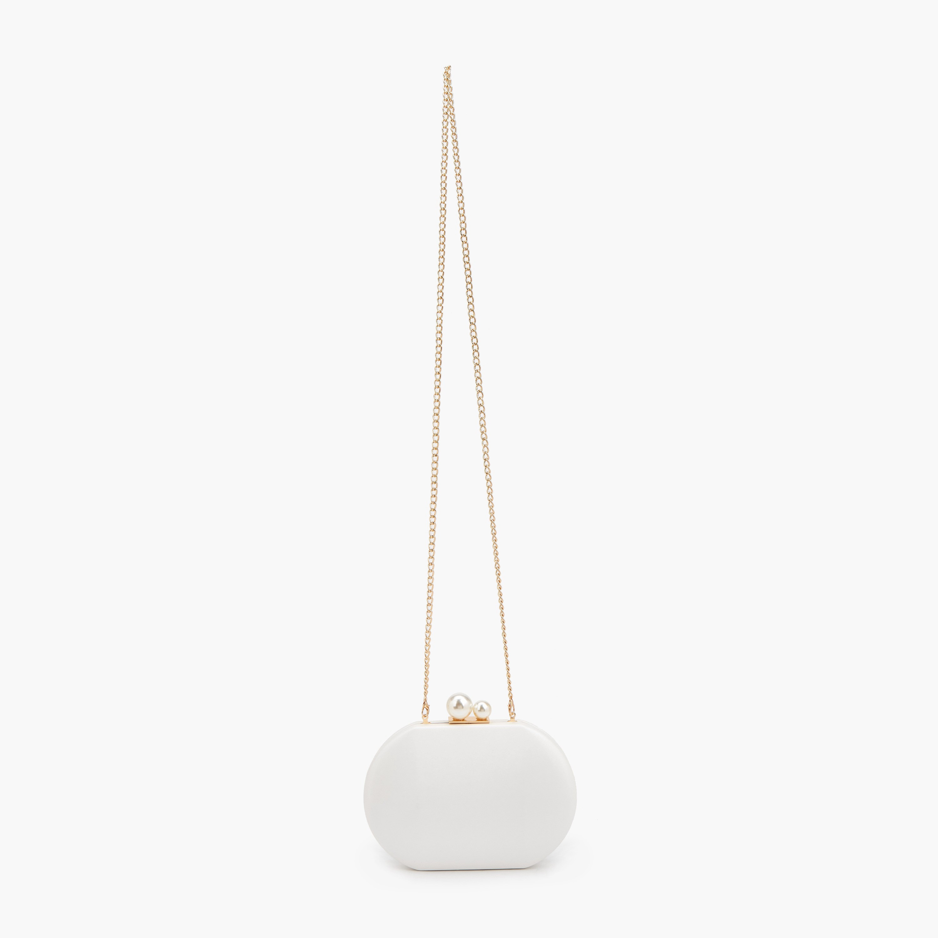 شنطة كلاتش سادة بحزام سلسلة قابل للفصل من فلورا بيلا-women-bagsandwallets-handbags-image-2