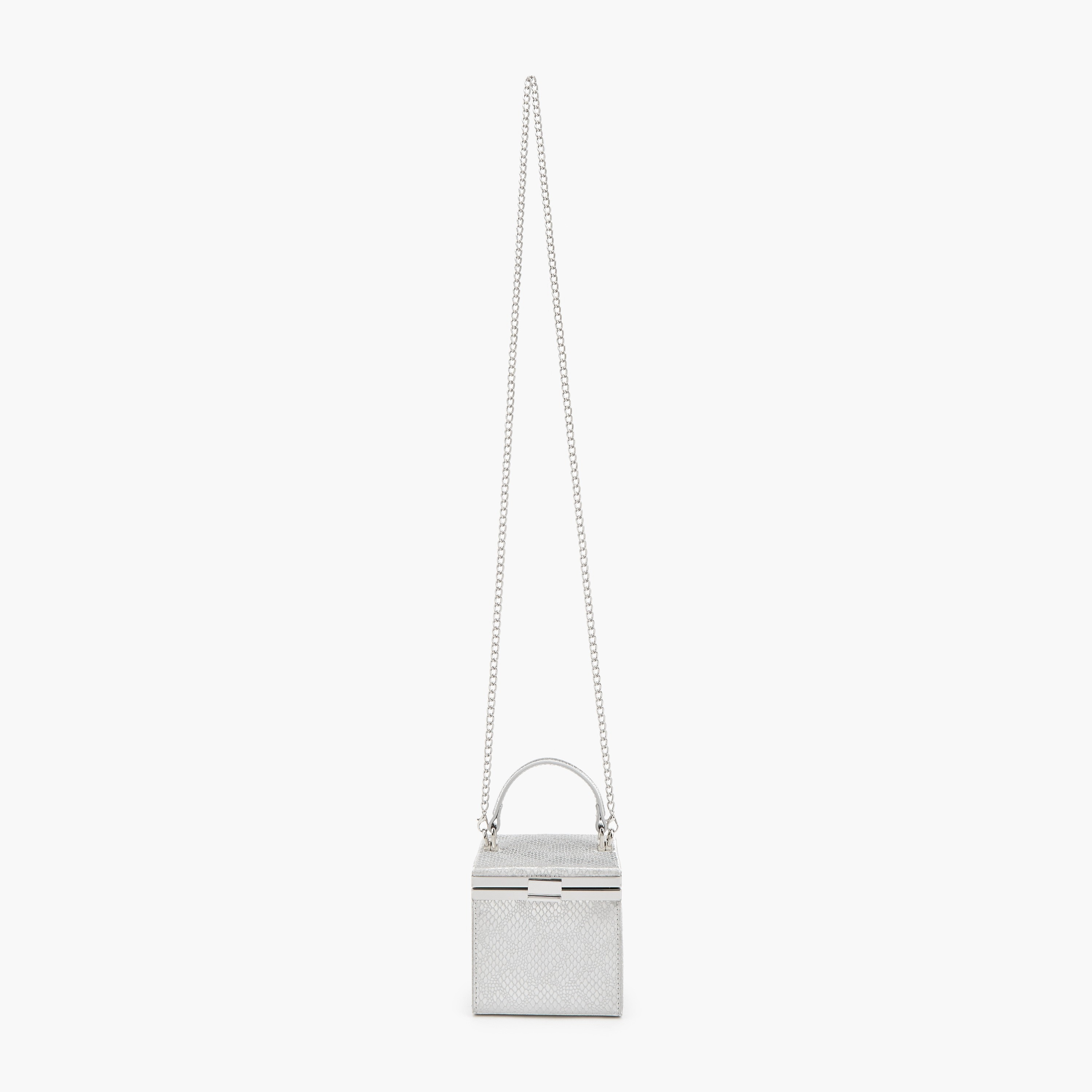 شنطة كروس بودي بارزة الملمس بحزام سلسلة قابل للفصل من فلورا بيلا-women-bagsandwallets-handbags-image-2