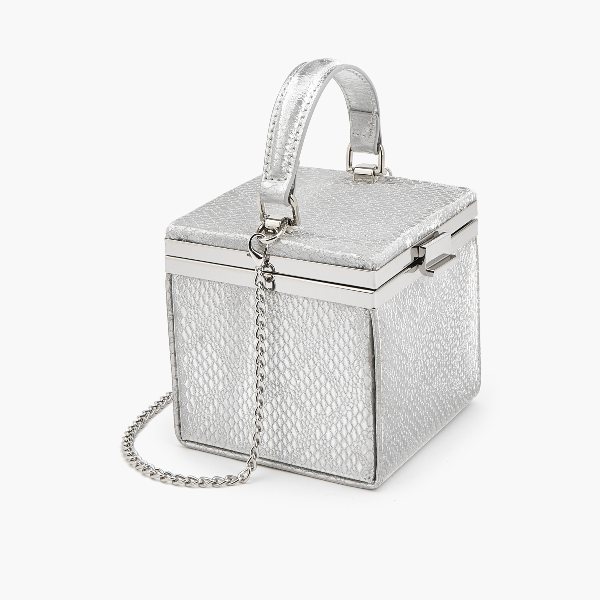 شنطة كروس بودي بارزة الملمس بحزام سلسلة قابل للفصل من فلورا بيلا-women-bagsandwallets-handbags-image-3