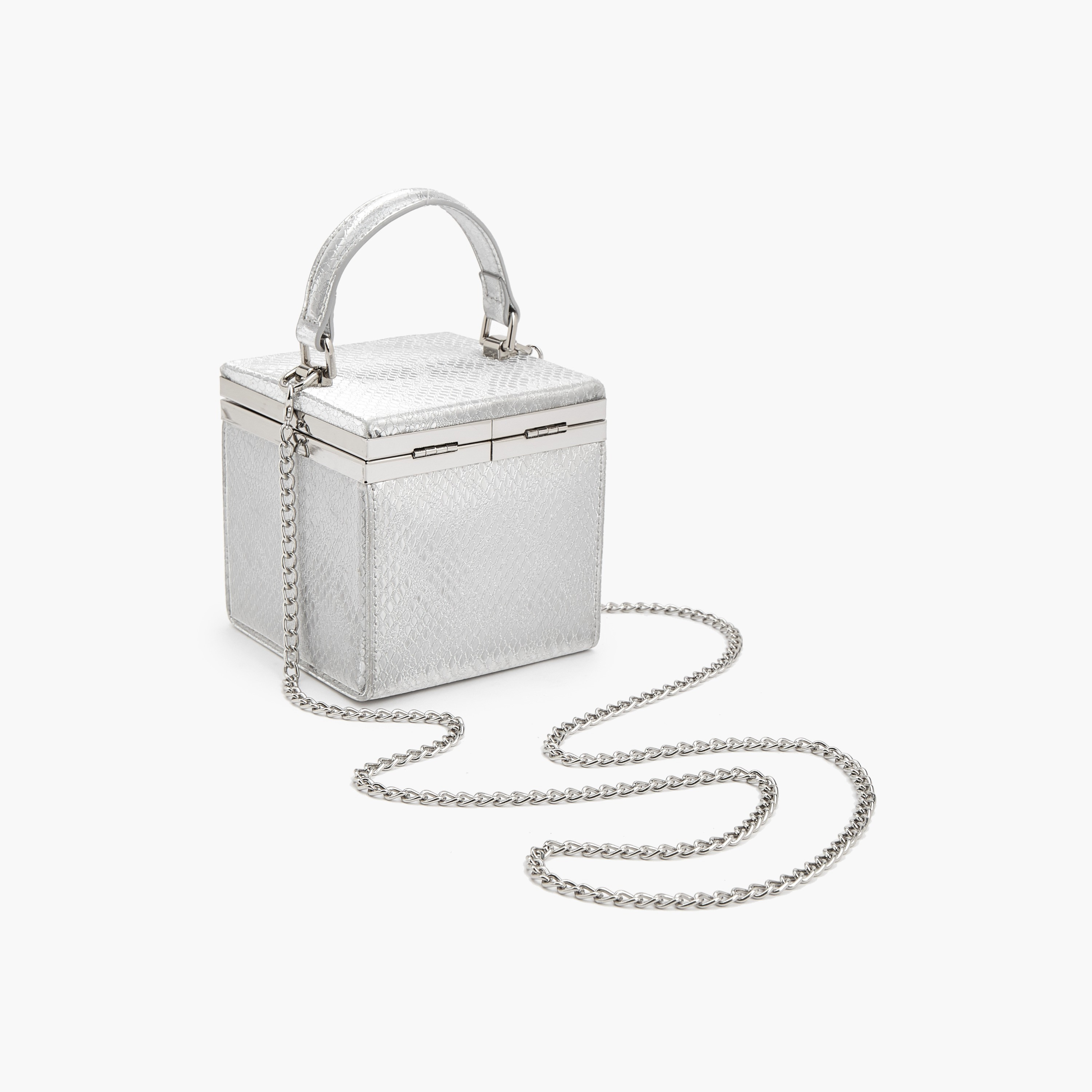 شنطة كروس بودي بارزة الملمس بحزام سلسلة قابل للفصل من فلورا بيلا-women-bagsandwallets-handbags-image-5