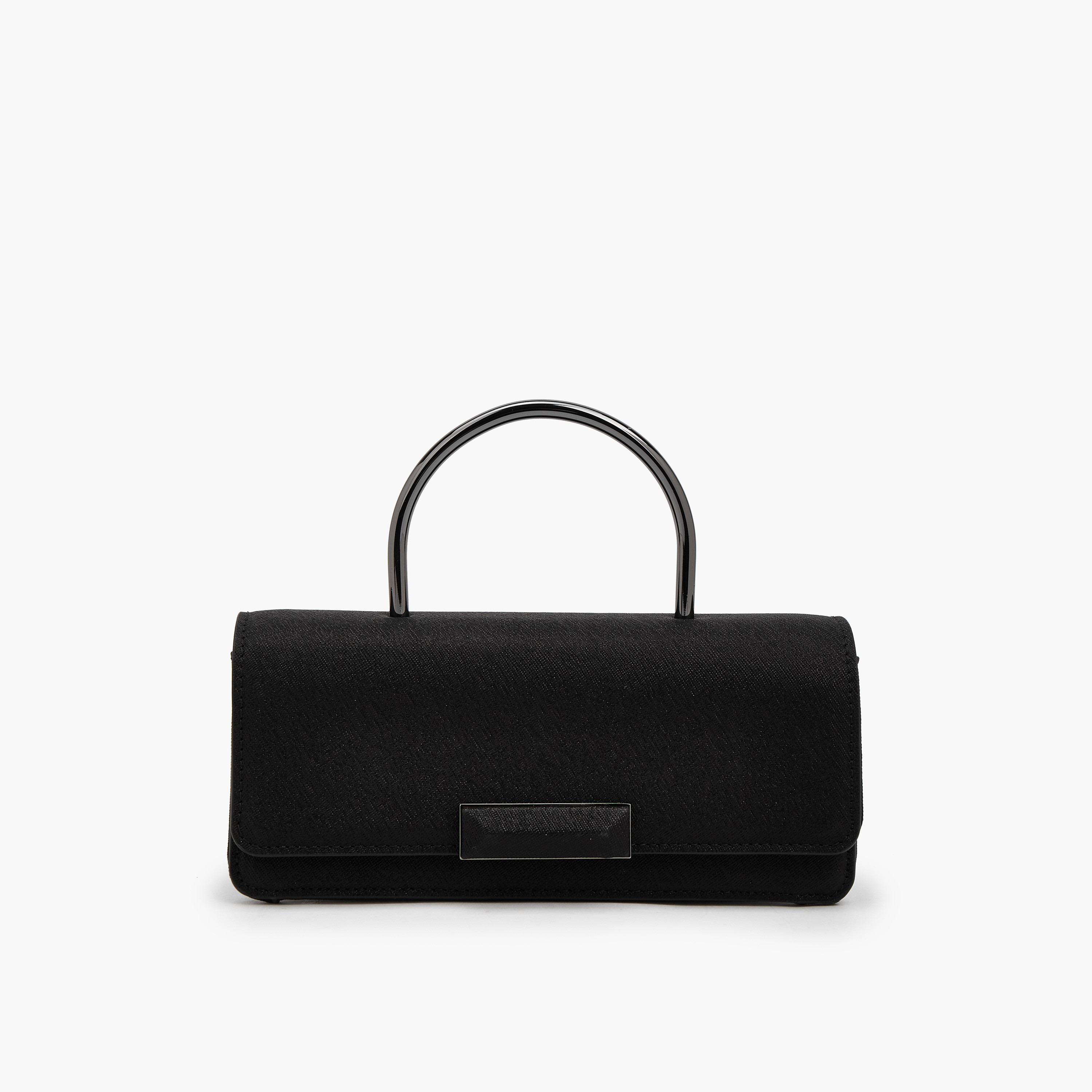 شنطة كلاتش بارزة الملمس بحزام سلسلة قابل للفصل من فلورا بيلا-women-bagsandwallets-handbags-image-1