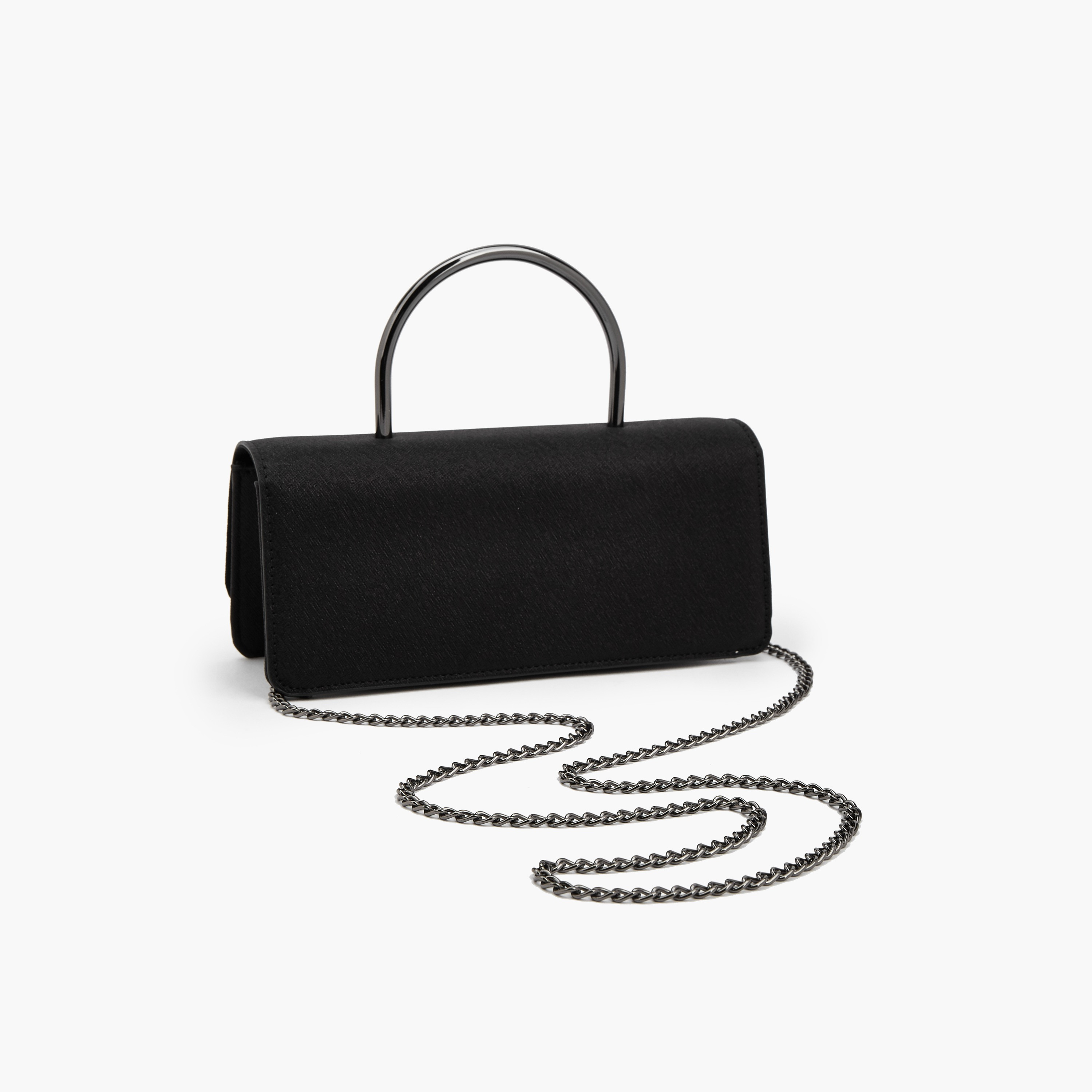 شنطة كلاتش بارزة الملمس بحزام سلسلة قابل للفصل من فلورا بيلا-women-bagsandwallets-handbags-image-5
