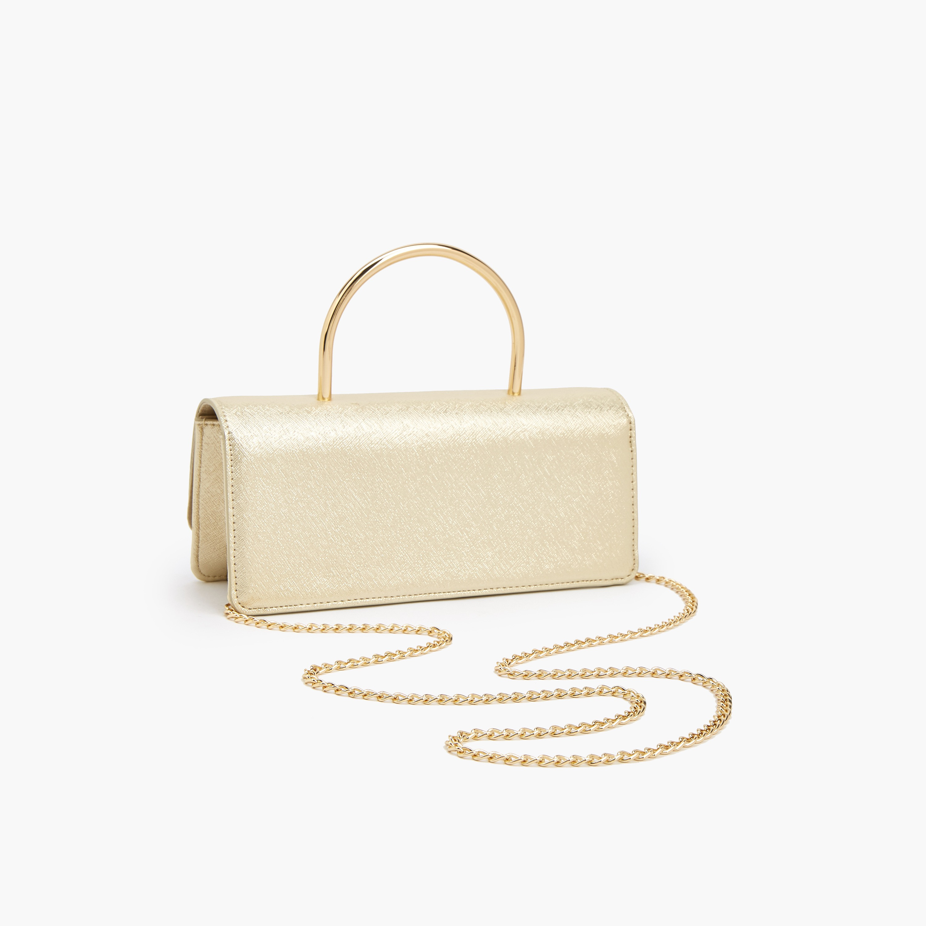 شنطة كلاتش بارزة الملمس بحزام سلسلة قابل للفصل من فلورا بيلا-women-bagsandwallets-handbags-image-4