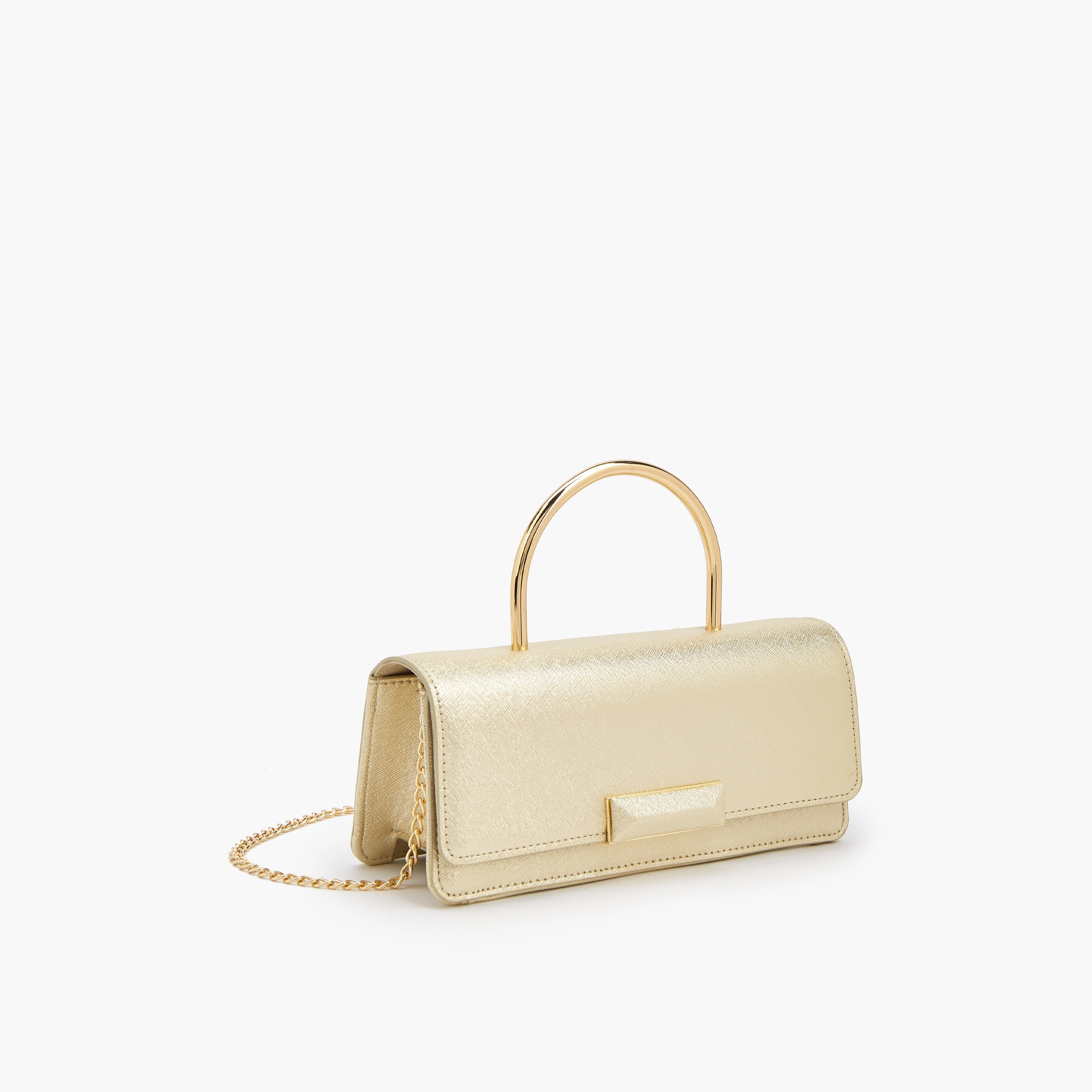 شنطة كلاتش بارزة الملمس بحزام سلسلة قابل للفصل من فلورا بيلا-women-bagsandwallets-handbags-image-6