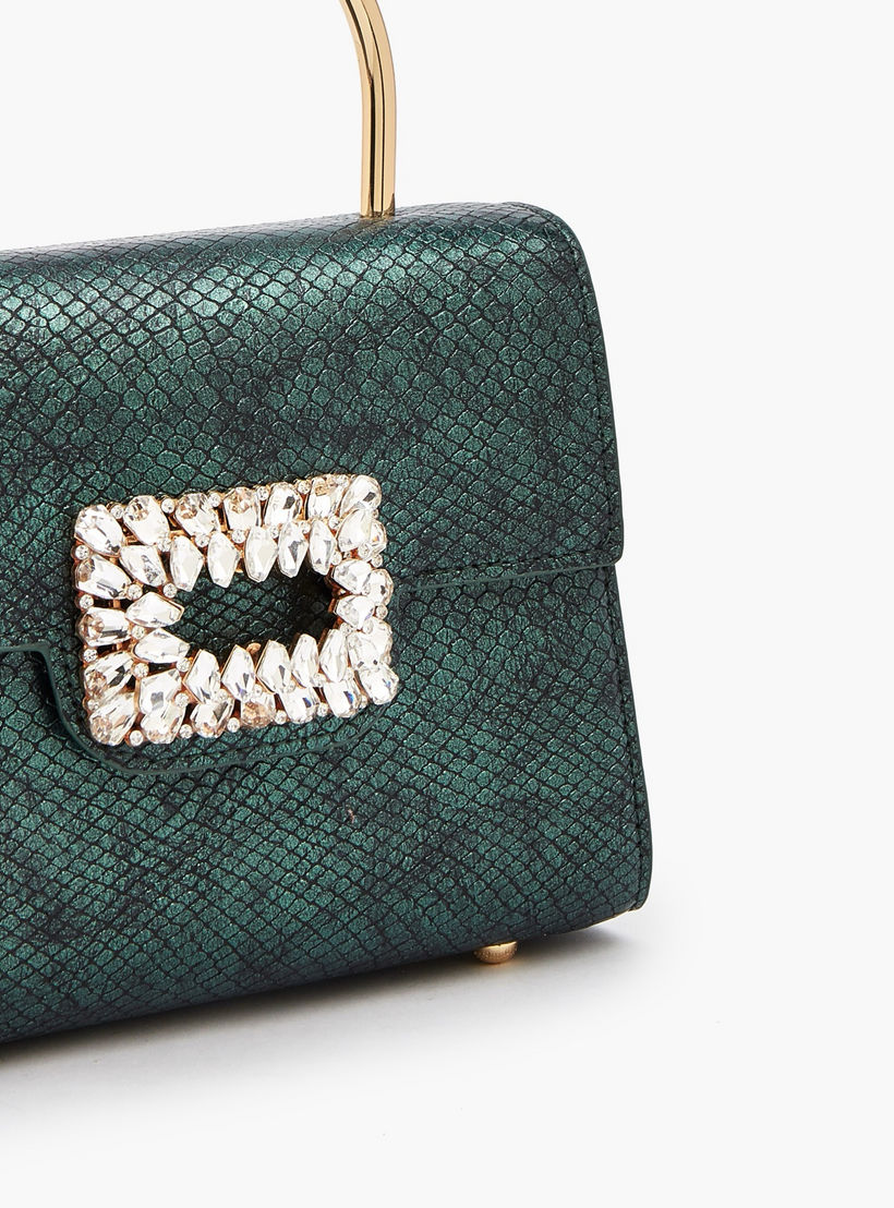 شنطة كروس بودي مزينة بإبزيم وحزام قابل للفصل من فلورا بيلا-women-bagsandwallets-handbags-image-5