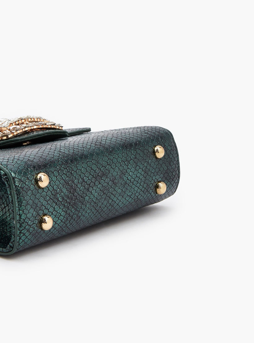 شنطة كروس بودي مزينة بإبزيم وحزام قابل للفصل من فلورا بيلا-women-bagsandwallets-handbags-image-7