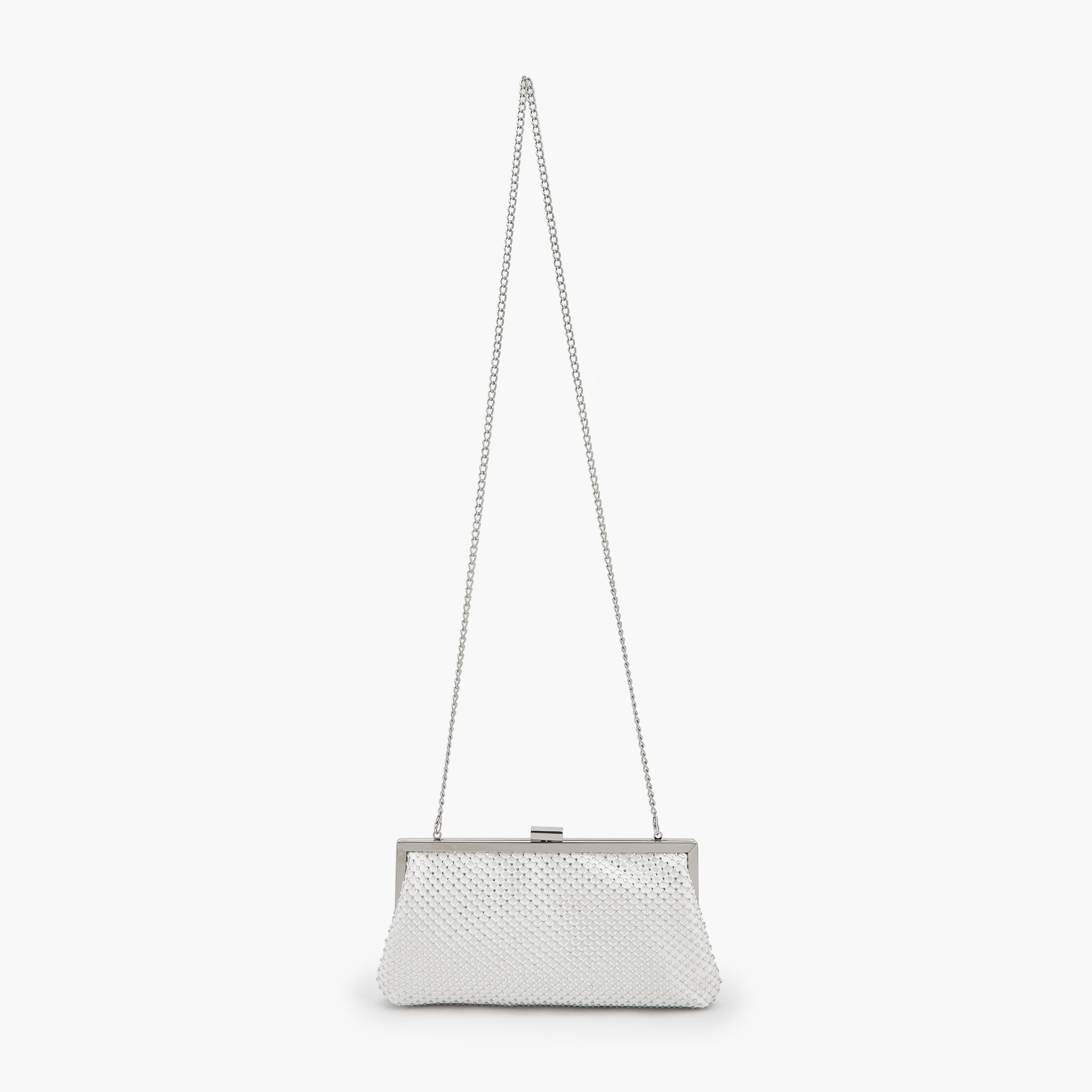 شنطة كلاتش مزينة بزر إغلاق وحزام سلسلة من فلورا بيلا-women-bagsandwallets-handbags-image-2