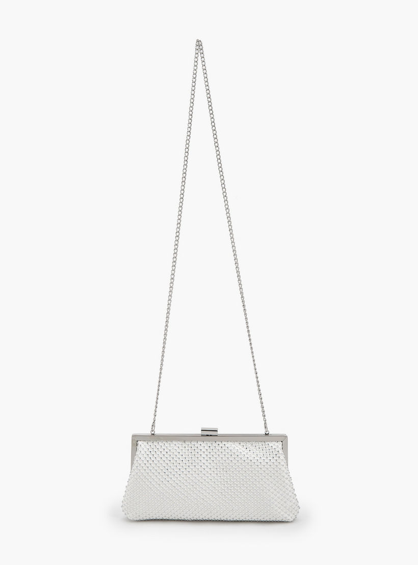شنطة كلاتش مزينة بزر إغلاق وحزام سلسلة من فلورا بيلا-women-bagsandwallets-handbags-image-2