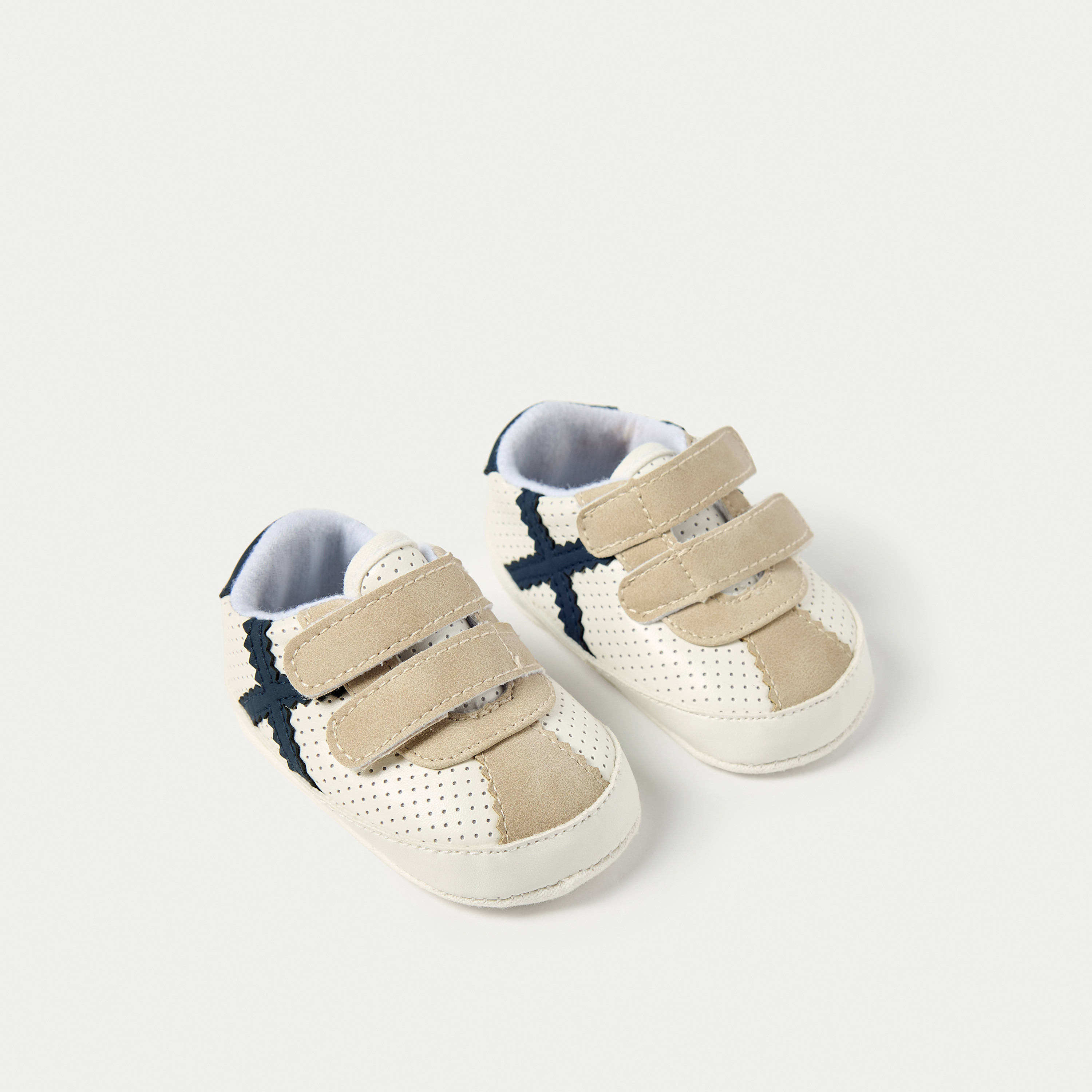 Giggles Textured Booties with Hook and Loop Closure-promo_babyshop_Buy3for10_UAE230426-image-2