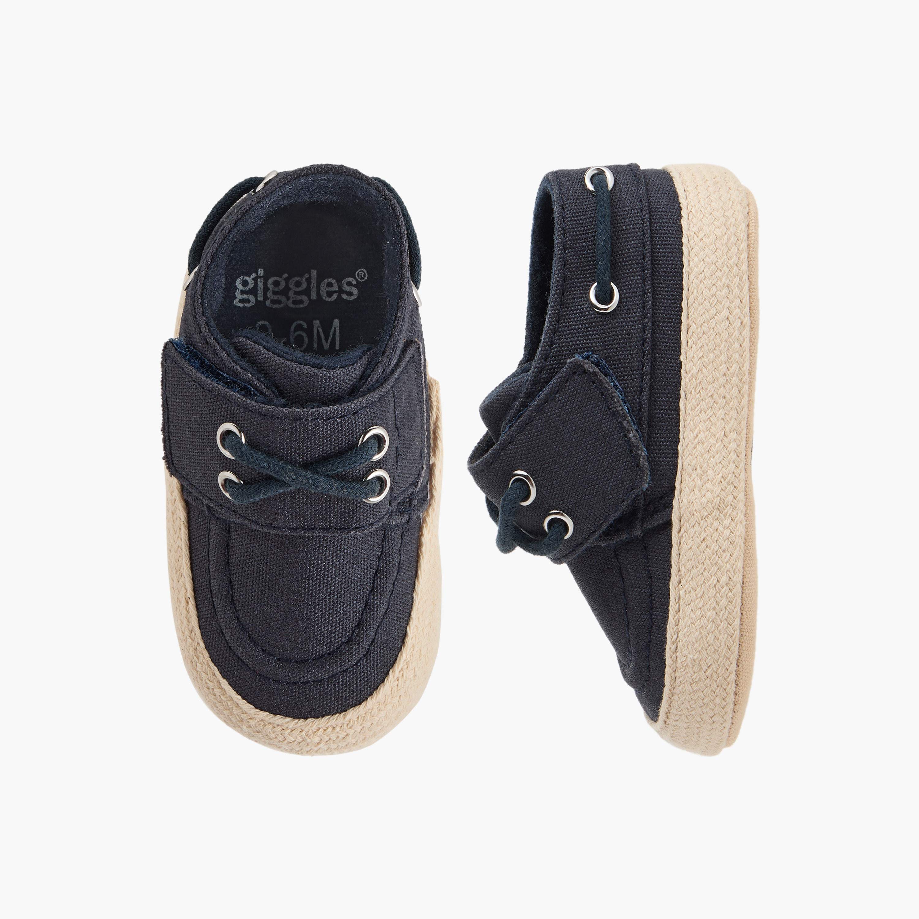 Giggles Booties with Hook and Loop Closure-baby-girls-shoes-closedshoes-image-1