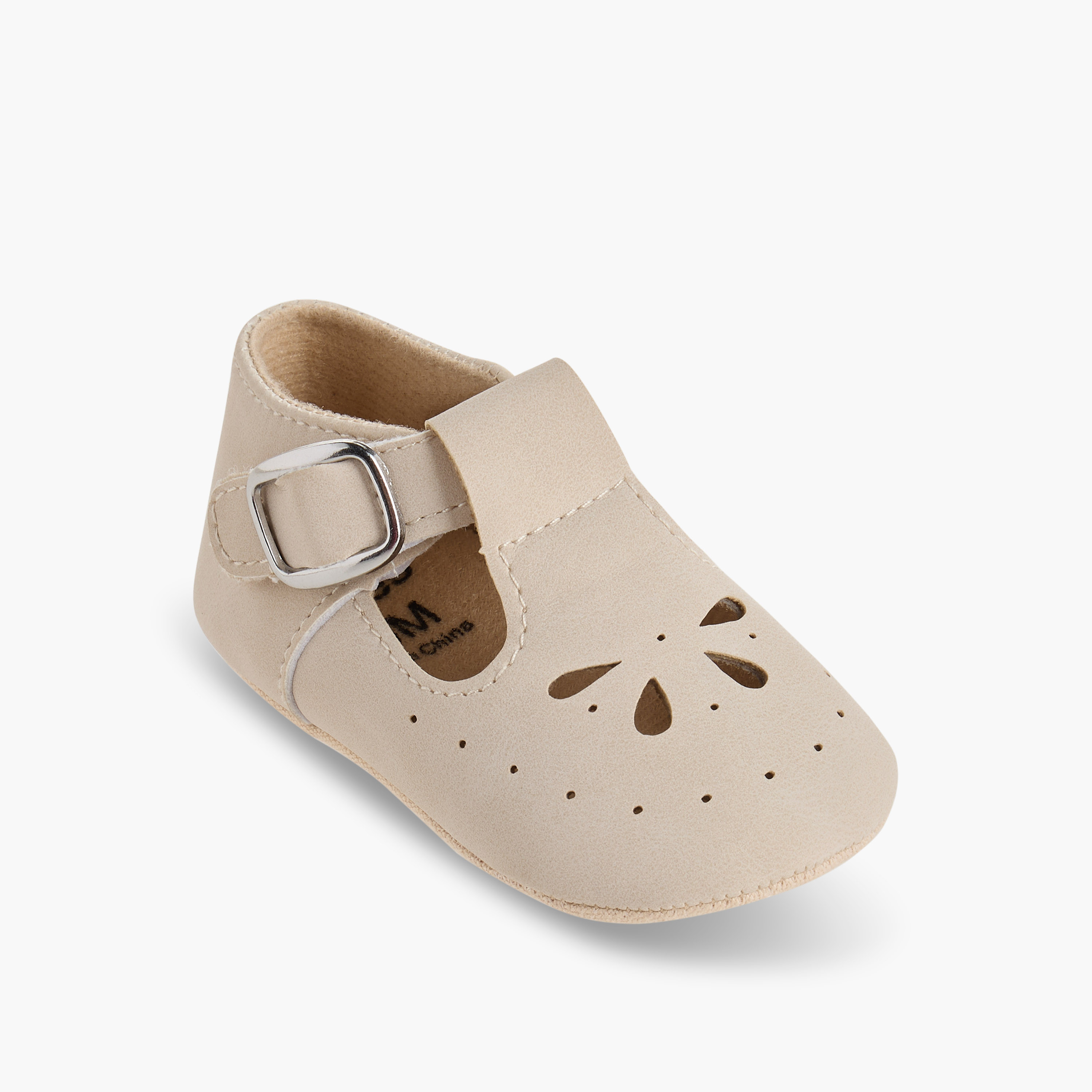 Giggles Booties with Cutout Detail-baby-girls-shoes-closedshoes-image-2