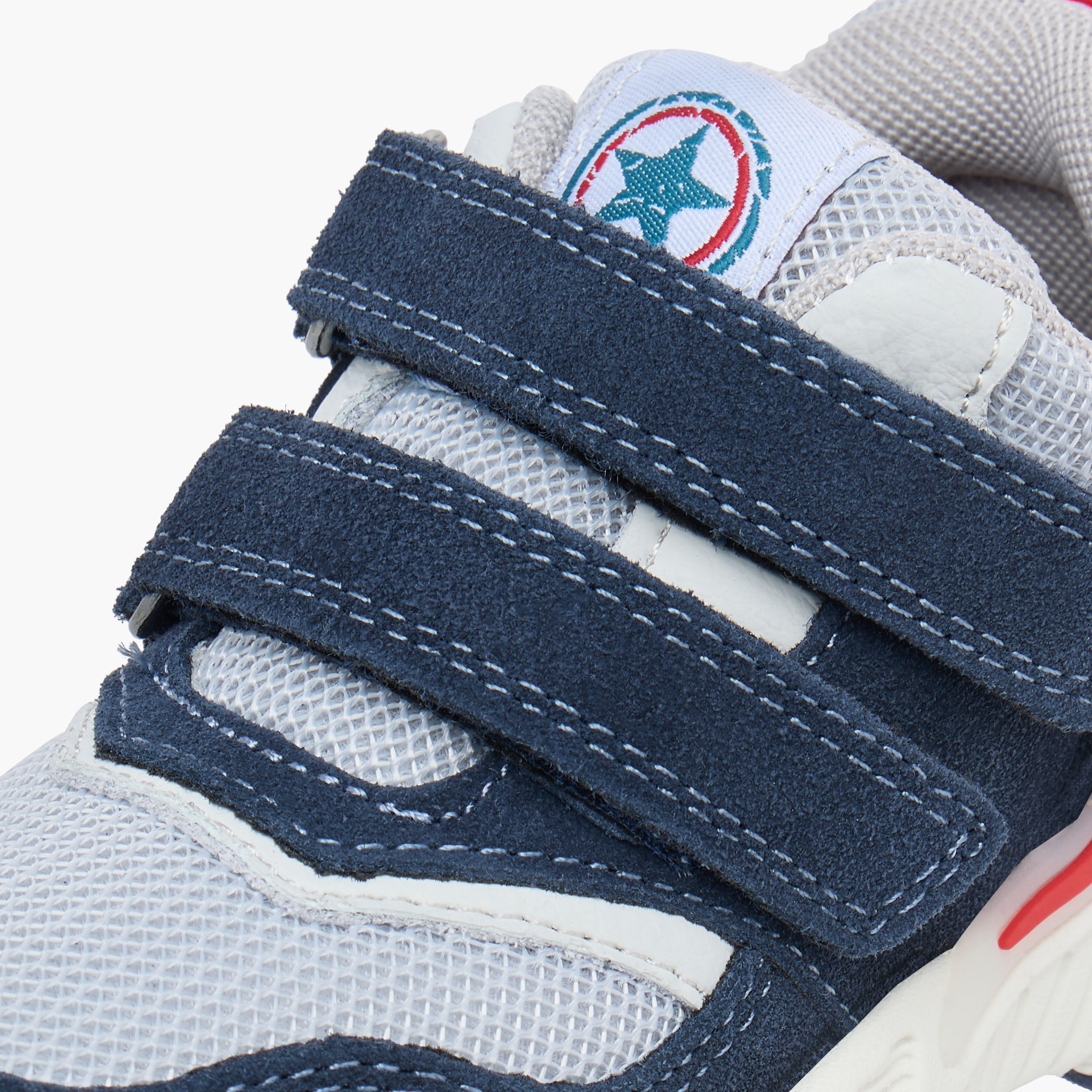 Juniors Textured Sneakers with Hook and Loop Closure-boys-shoes-sneakers-image-4
