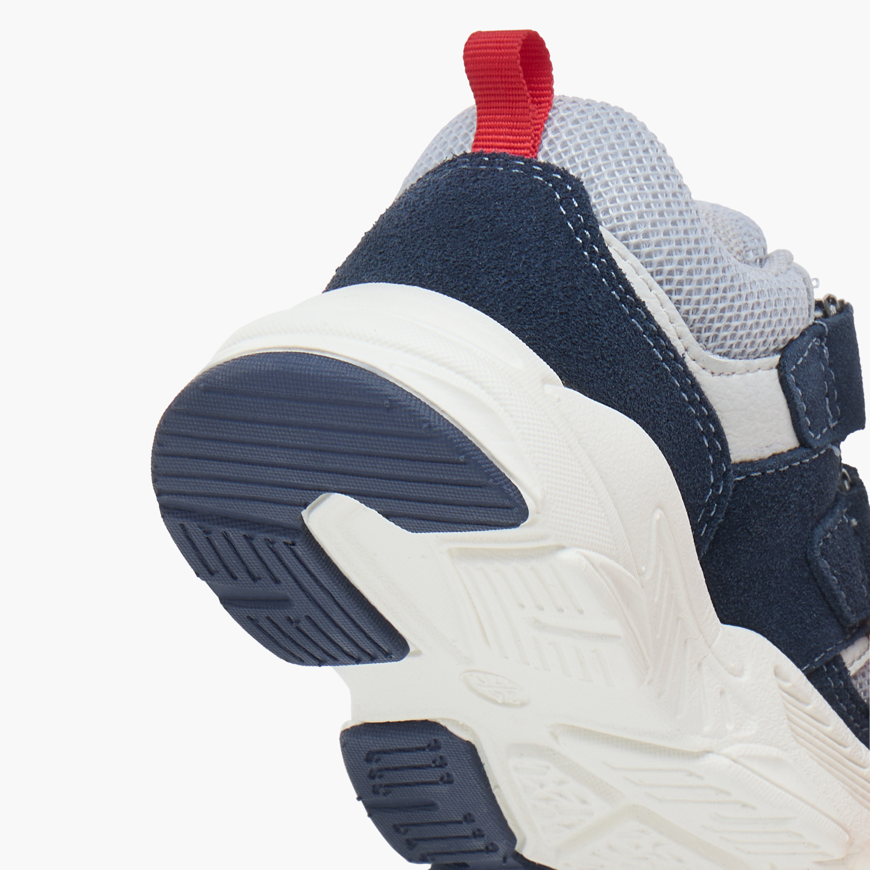 Juniors Textured Sneakers with Hook and Loop Closure-boys-shoes-sneakers-image-5
