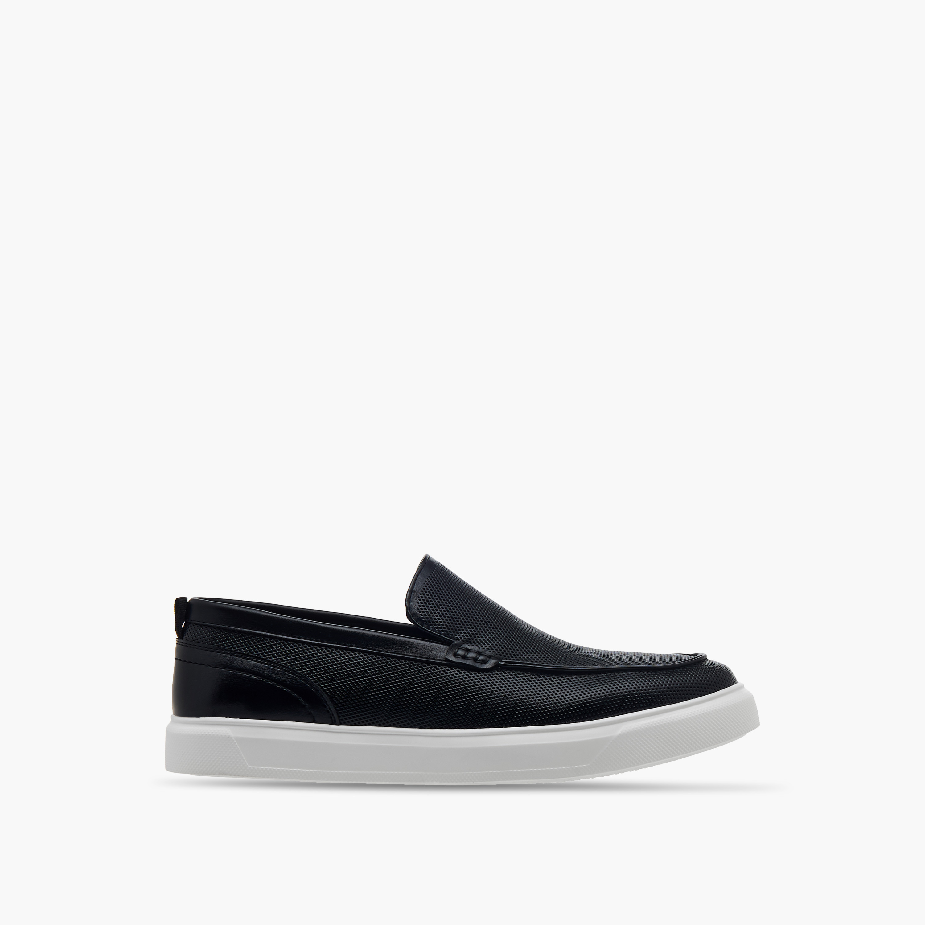 Lee Cooper Men's Textured Slip-On Loafers-men-shoes-loafersandmoccasins-image-3
