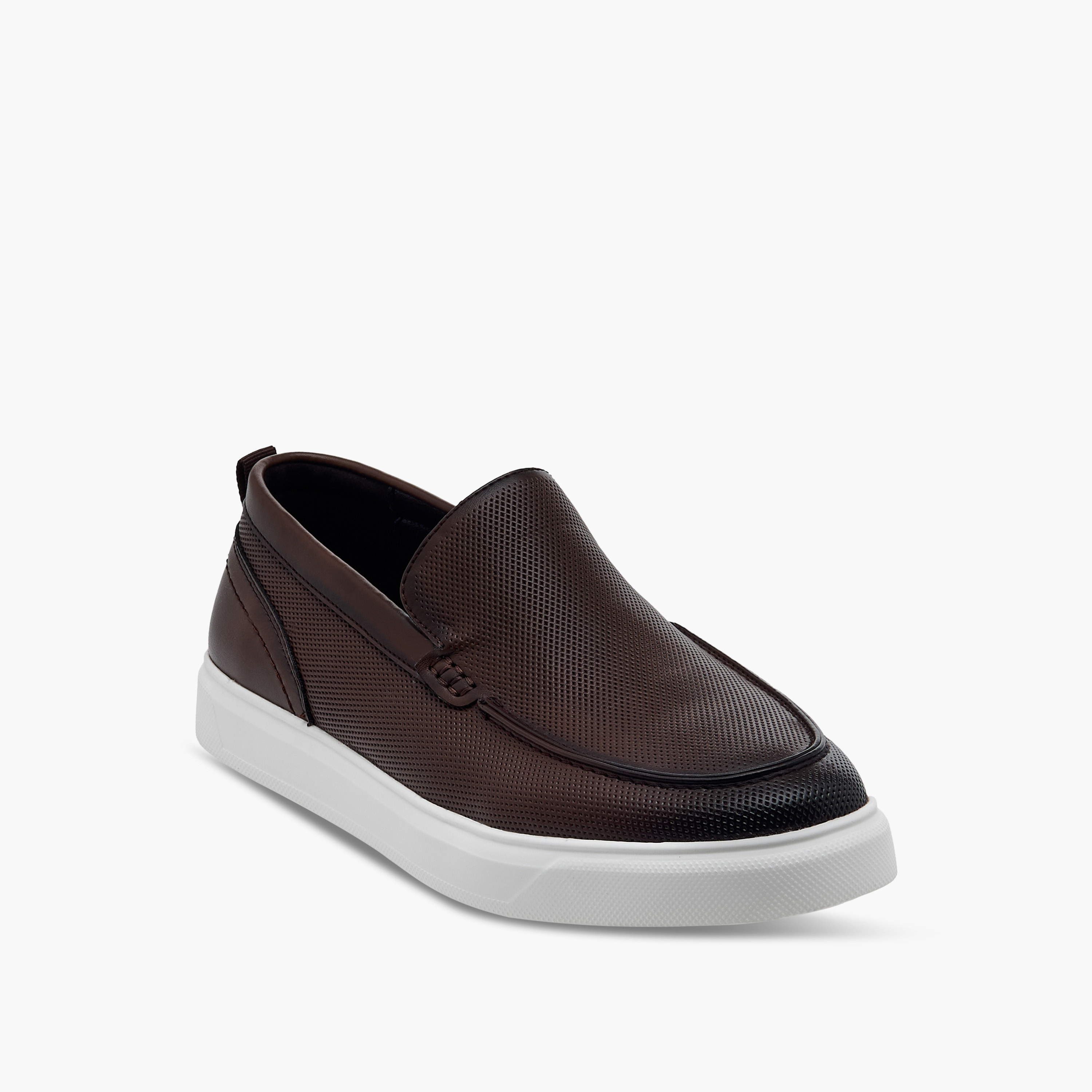 Lee Cooper Men's Textured Slip-On Loafers-men-shoes-loafersandmoccasins-image-2