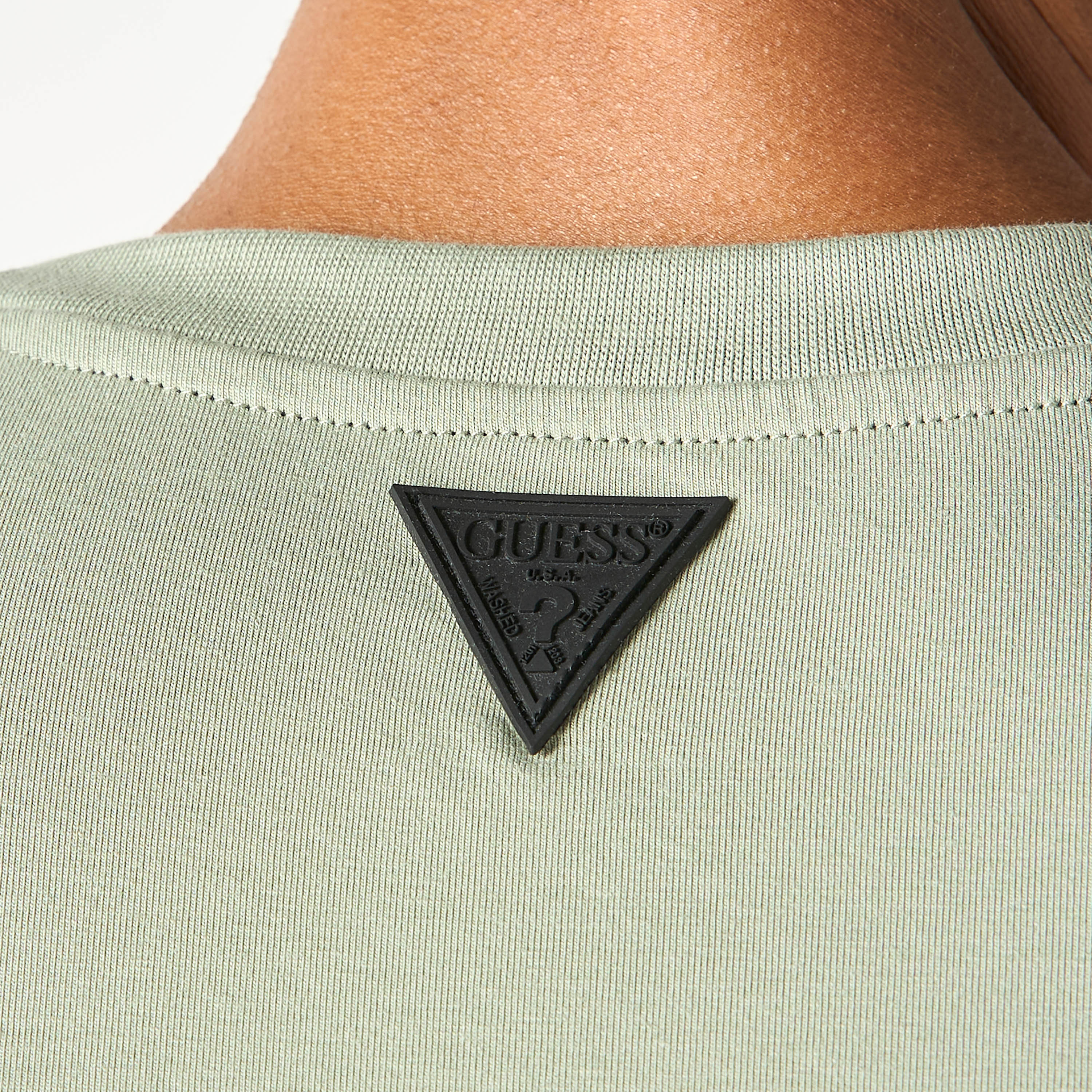Guess Logo Print Crew Neck T-shirt with Short Sleeves-men-clothing-tshirtsandpolos-tshirts-image-5