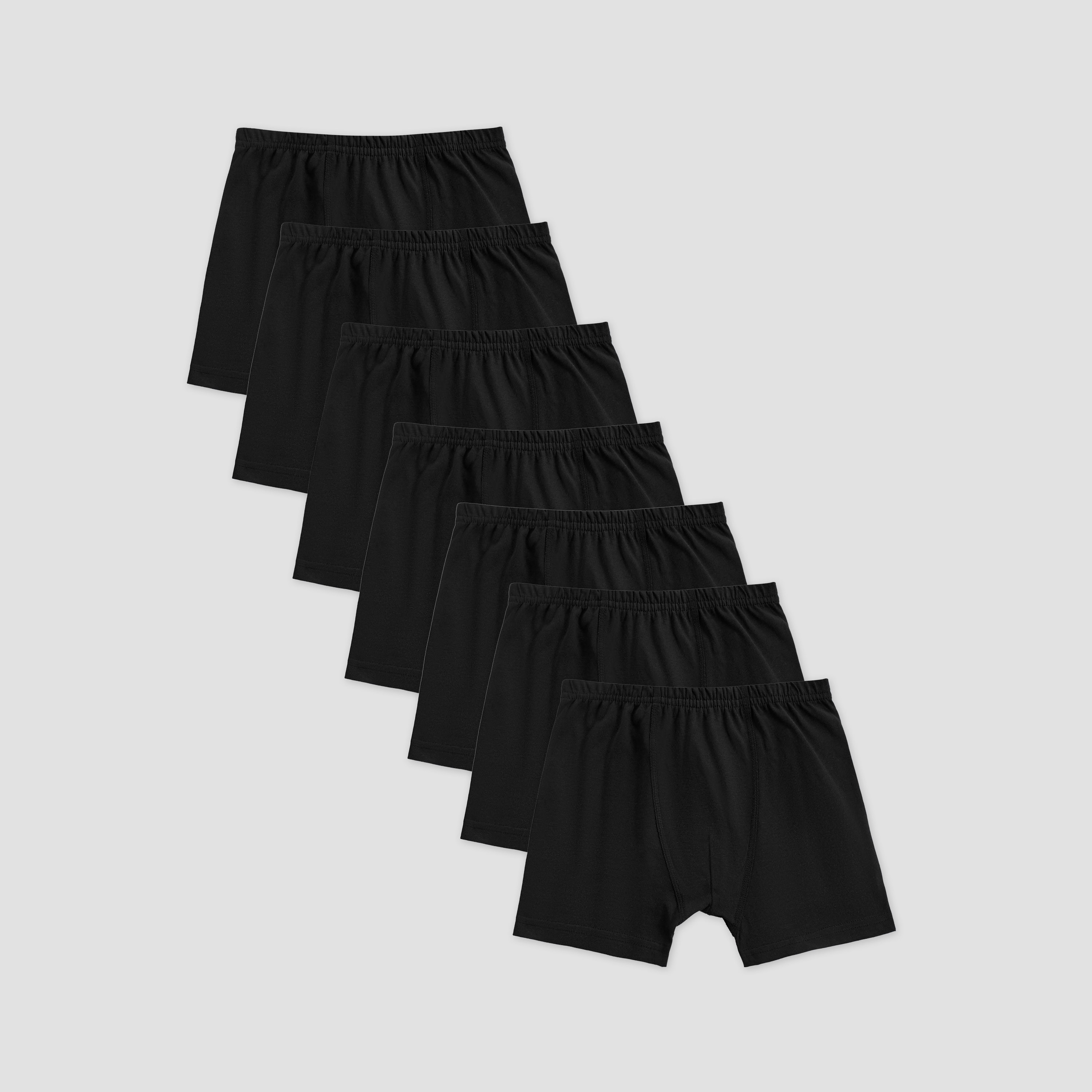 Juniors Boys Boxers with Elastic Waist - Cotton - 7-Piece Set-boys-clothing-innerwear-boxersandbriefs-image-1