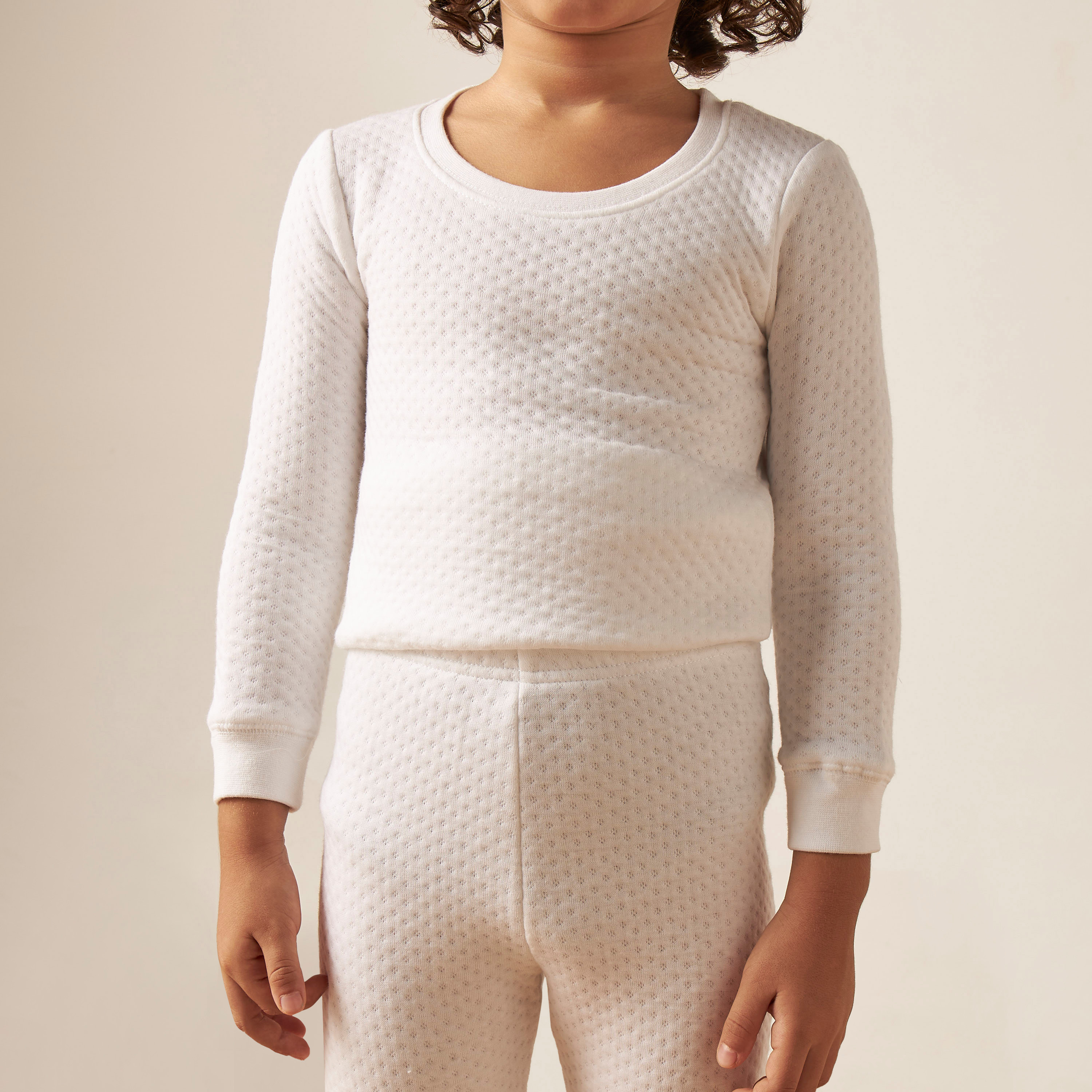 Juniors Textured Thermal T-shirt and Pyjama Set-boys-clothing-winterwear-thermalsets-image-4