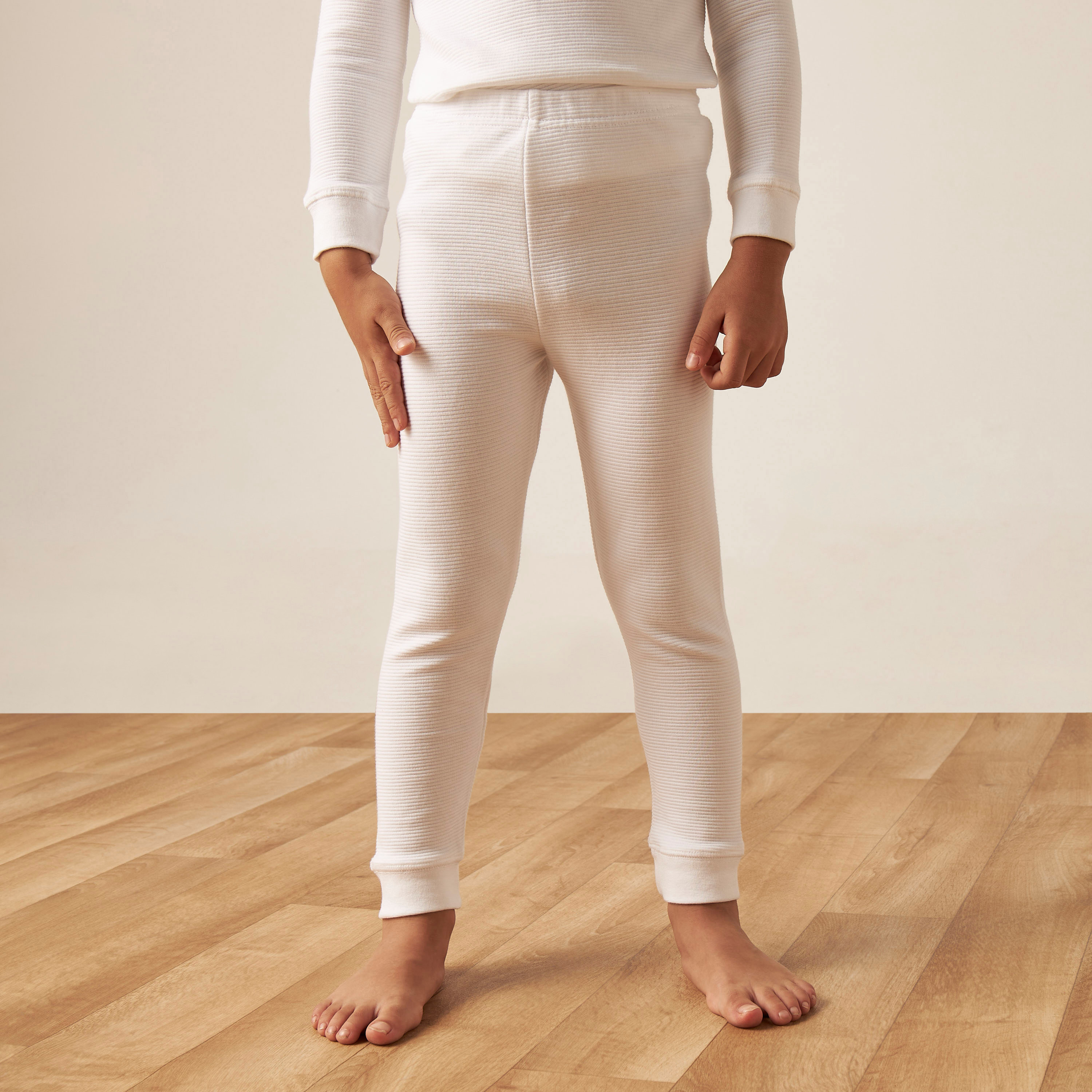 Juniors Textured Thermal T-shirt and Pyjama Set-boys-clothing-winterwear-thermalsets-image-3