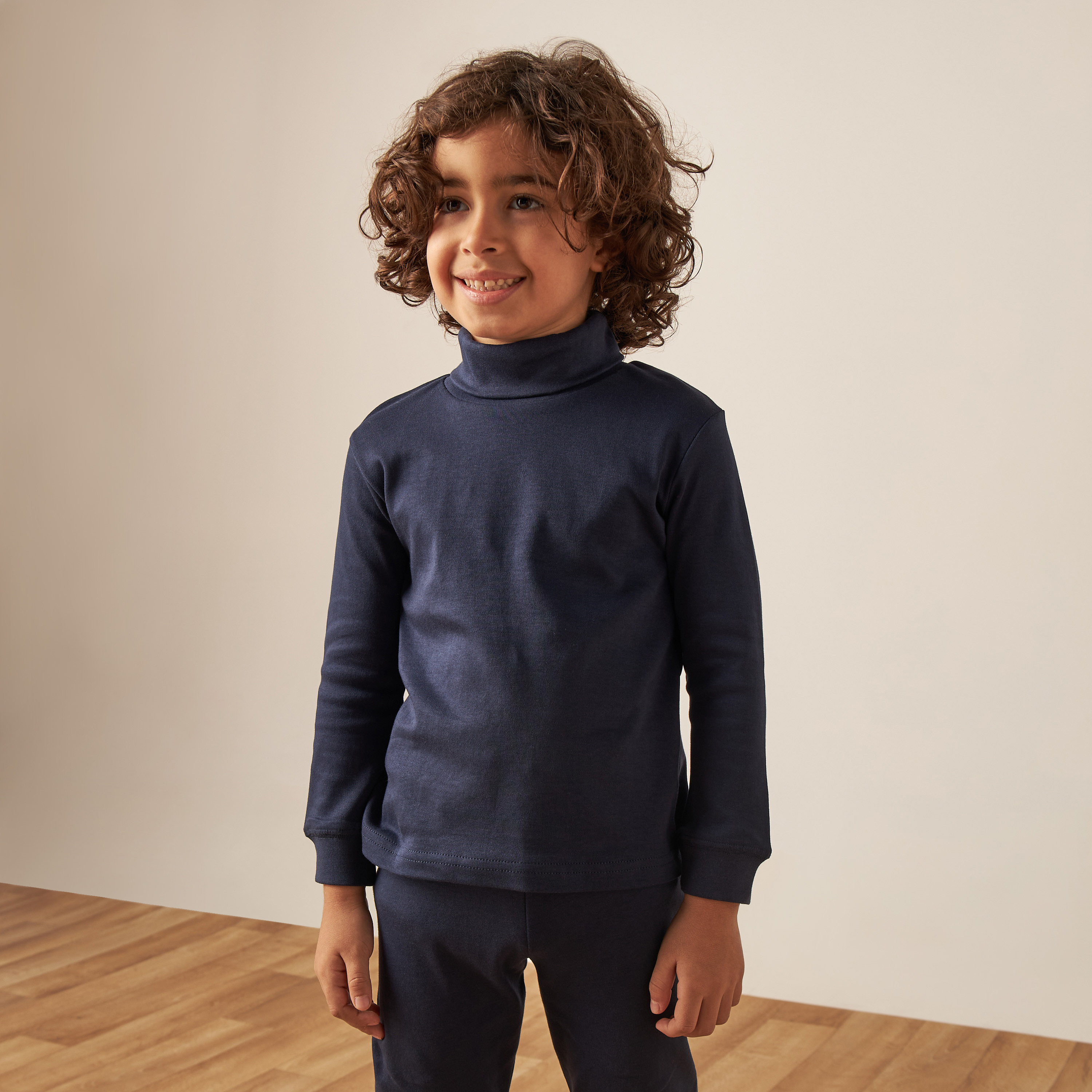 طقم حراري سادة قطعتين من جونيورز-boys-clothing-winterwear-thermalsets-image-4