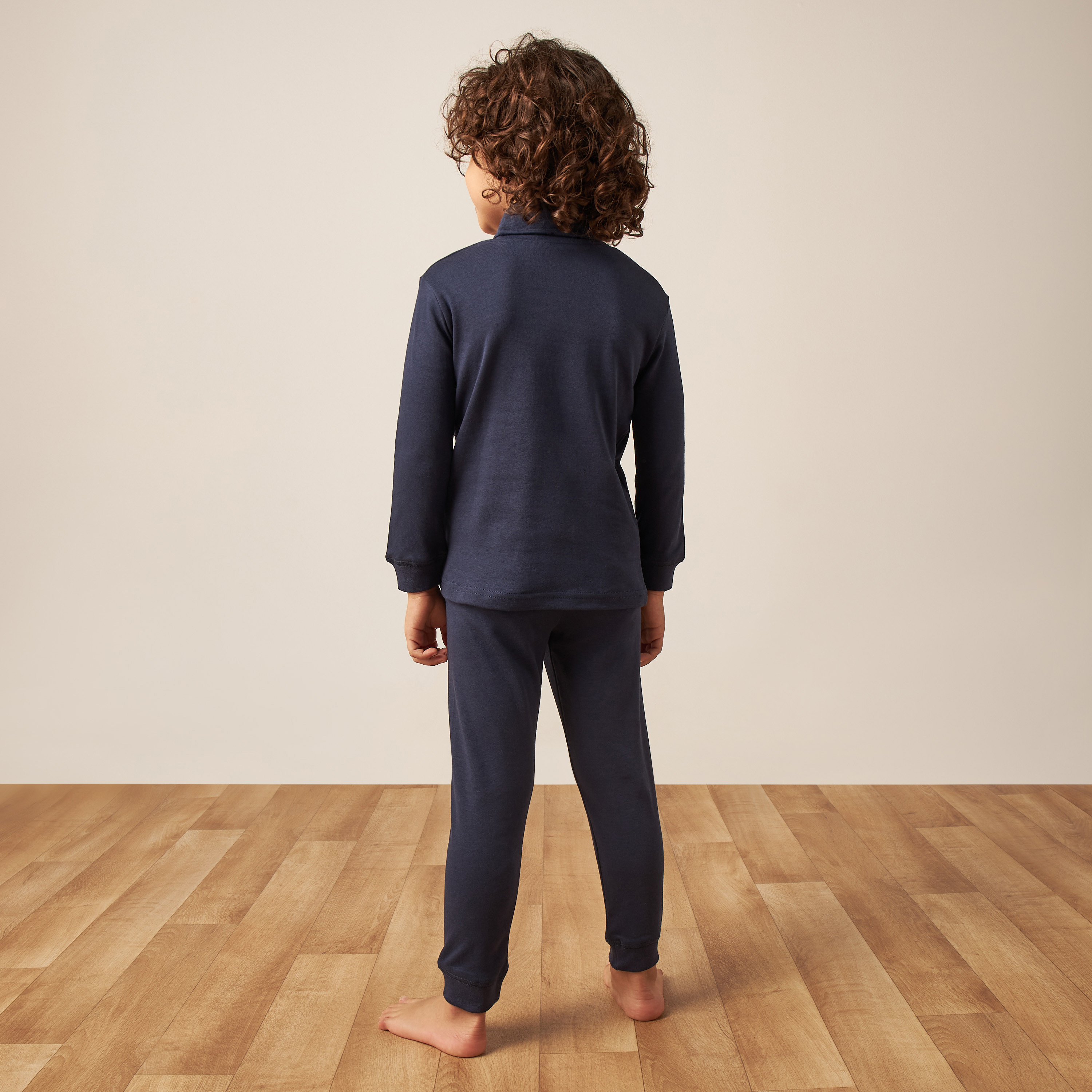 طقم حراري سادة قطعتين من جونيورز-boys-clothing-winterwear-thermalsets-image-1