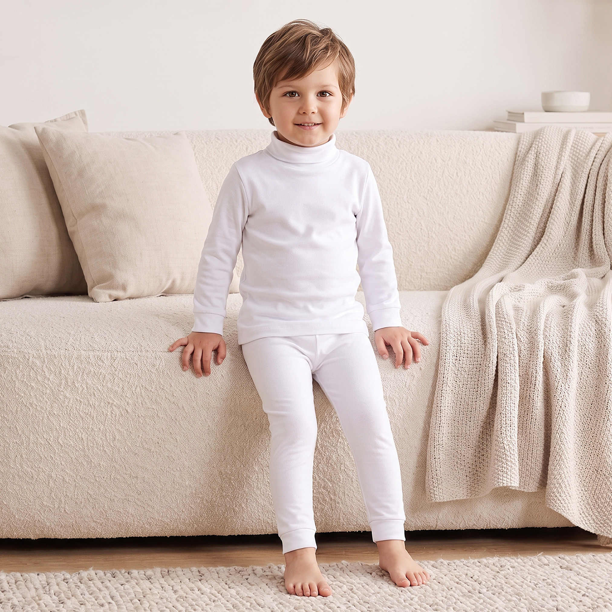طقم حراري سادة قطعتين من جونيورز-baby-boys-clothing-winterwear-thermalsets-image-8