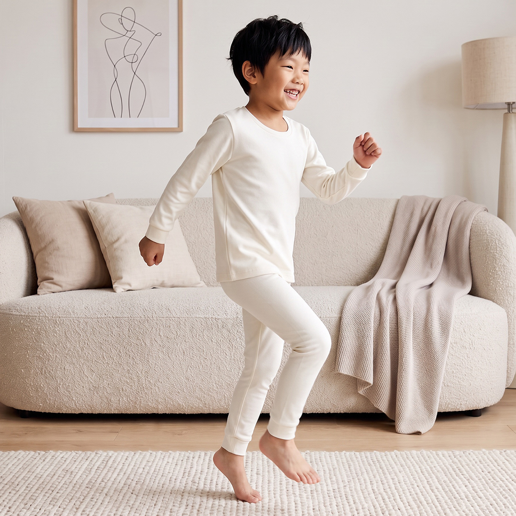 Juniors Round Neck Long Sleeves Thermal Set with Elasticated Waistband-baby-boys-clothing-winterwear-thermalsets-image-1