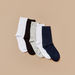 Gloo Solid Crew Length Socks with Cuffed Hem - Pack of 5-Socks-thumbnailMobile-1