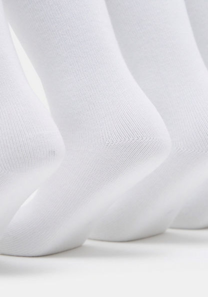 Gloo Solid Crew Length Socks with Cuffed Hem - Pack of 5