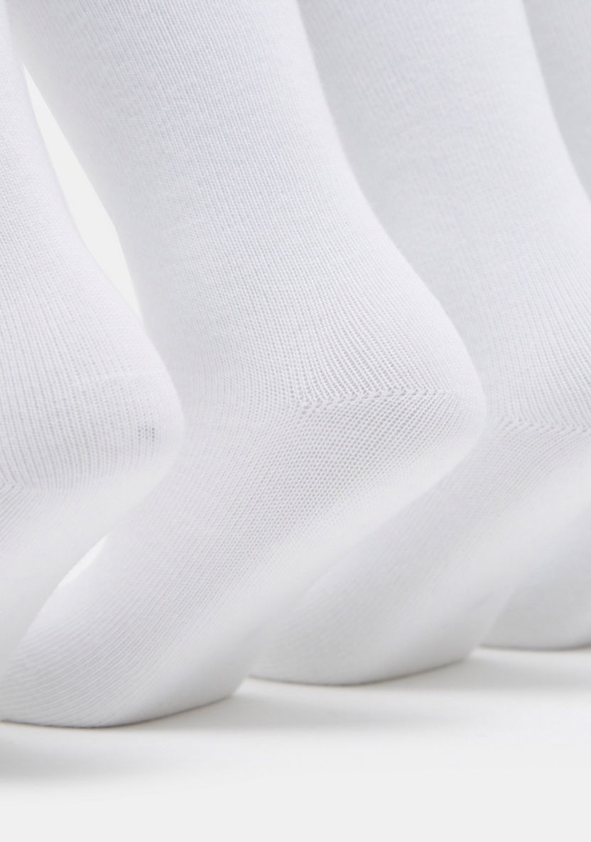 Gloo Solid Crew Length Socks with Cuffed Hem - Pack of 5-Socks-image-1