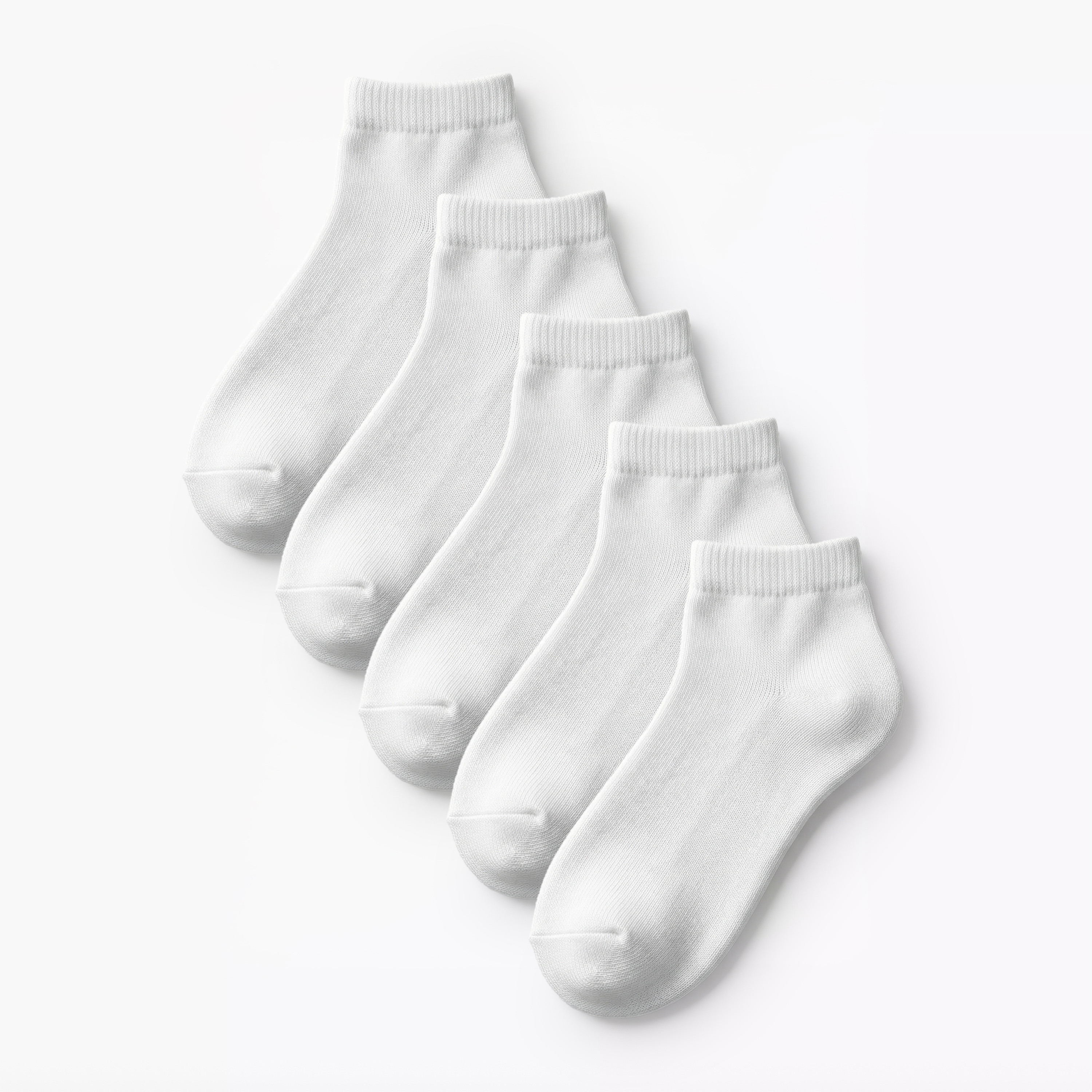 Gloo Solid Ankle Length Socks with Cuffed Hem - Set of 5-baby-boys-accessories-socks-image-1