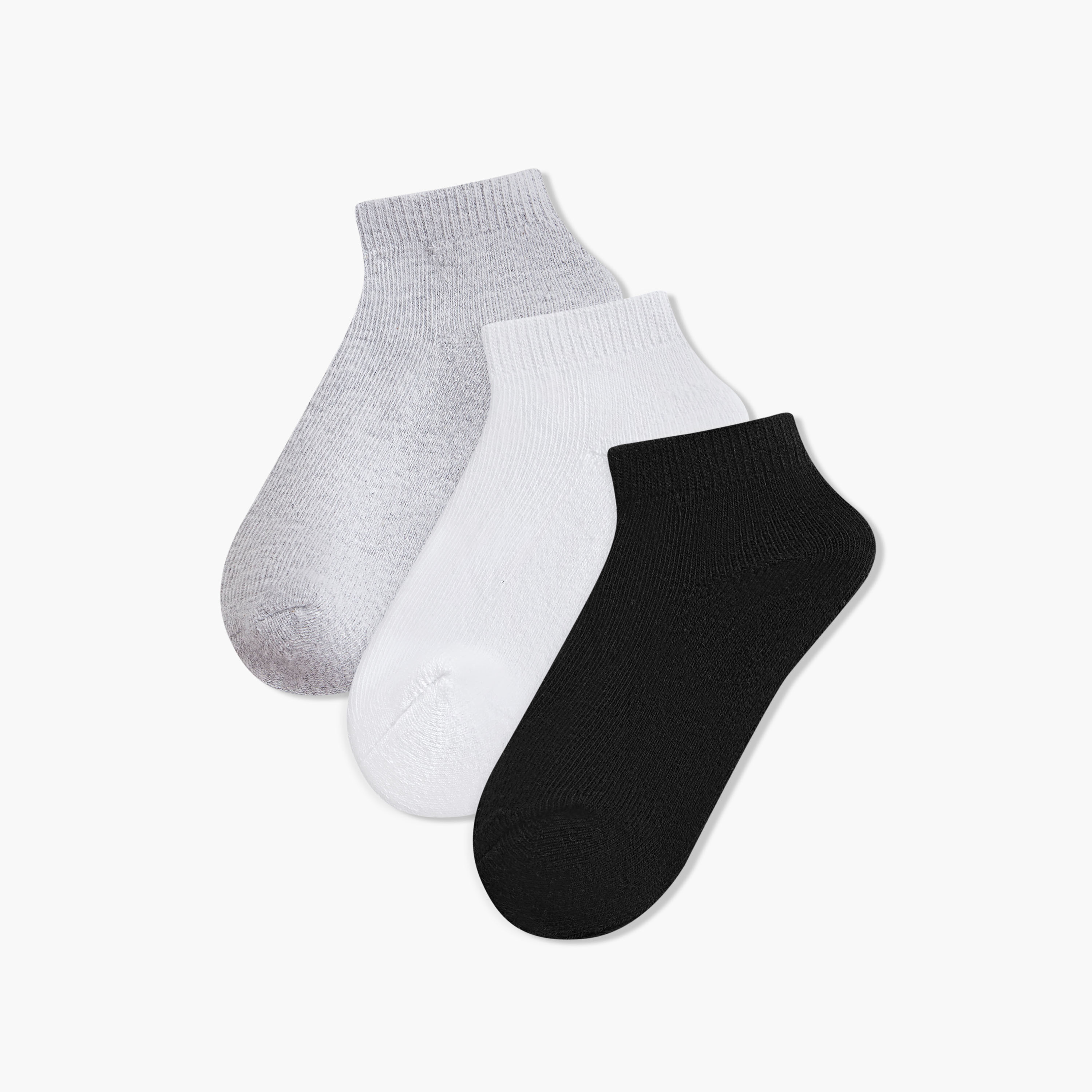 Gloo Solid Ankle-Length Socks with Cuffed Hem - Pack of 5-baby-boys-accessories-socks-image-1