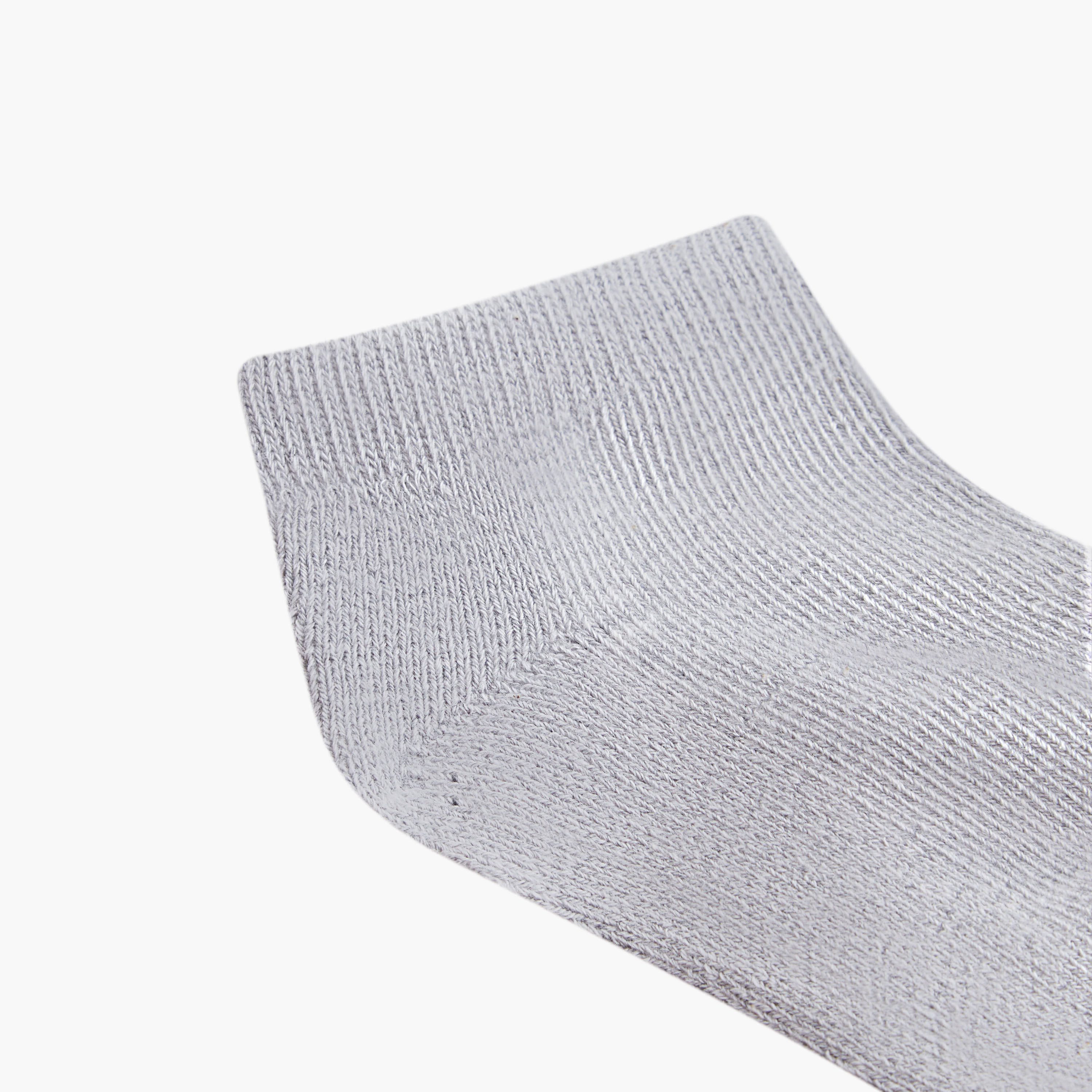 Gloo Solid Ankle-Length Socks with Cuffed Hem - Pack of 5-baby-boys-accessories-socks-image-3