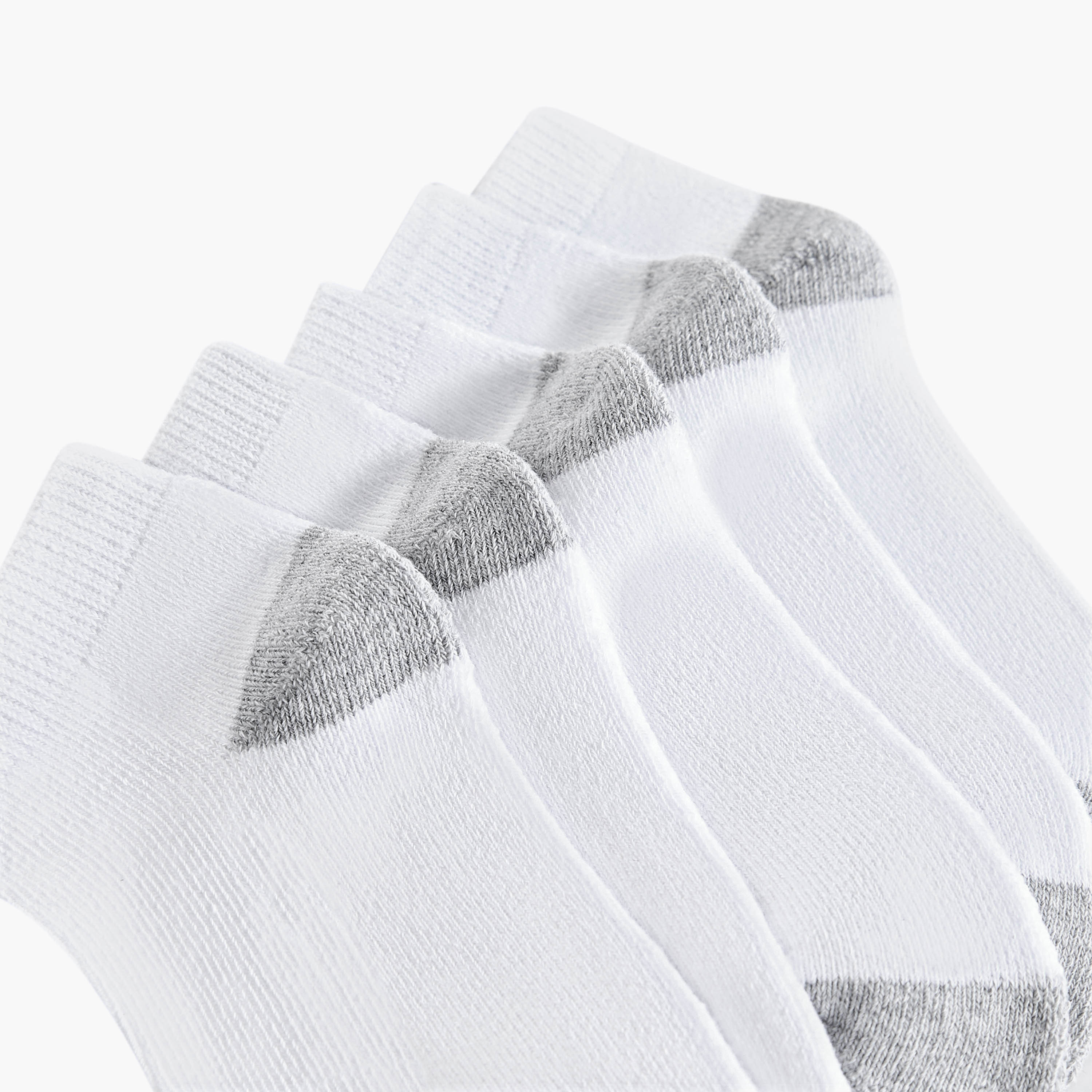 جوارب سادة بطول الكاحل وحواف مطاطية من جلوو - طقم من 5 أزواج-baby-boys-accessories-socks-image-2