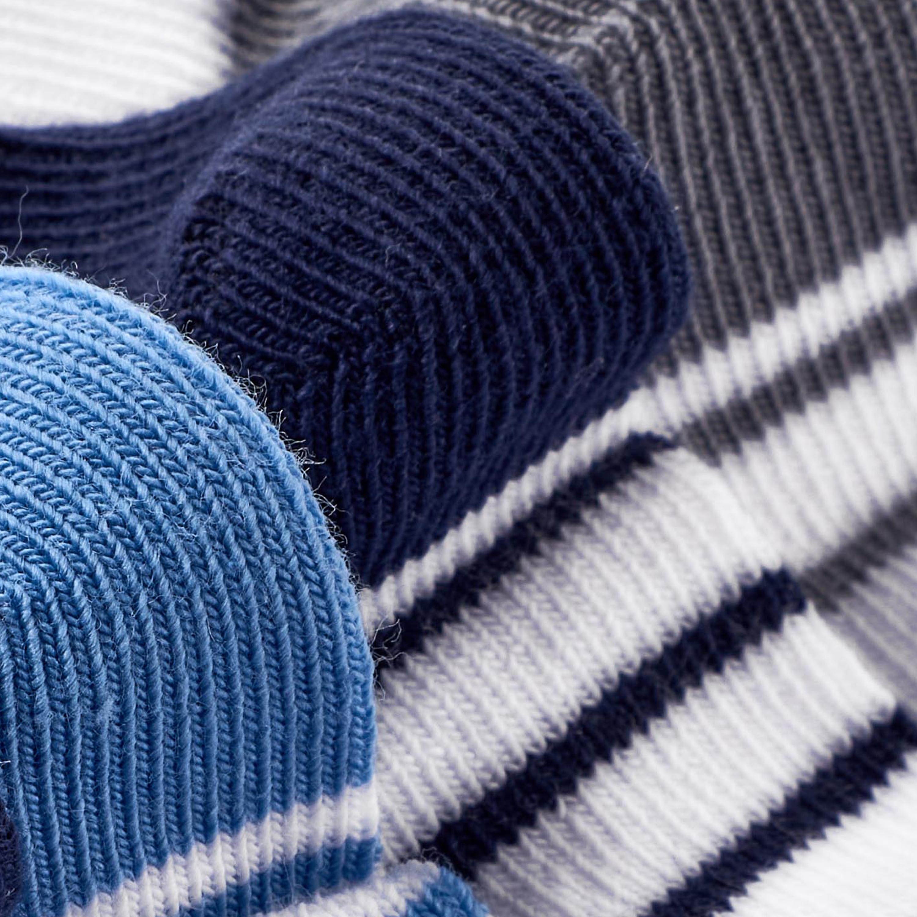 Pack of 3 Juniors Boys Socks with Stripes-boys-accessories-socks-image-4