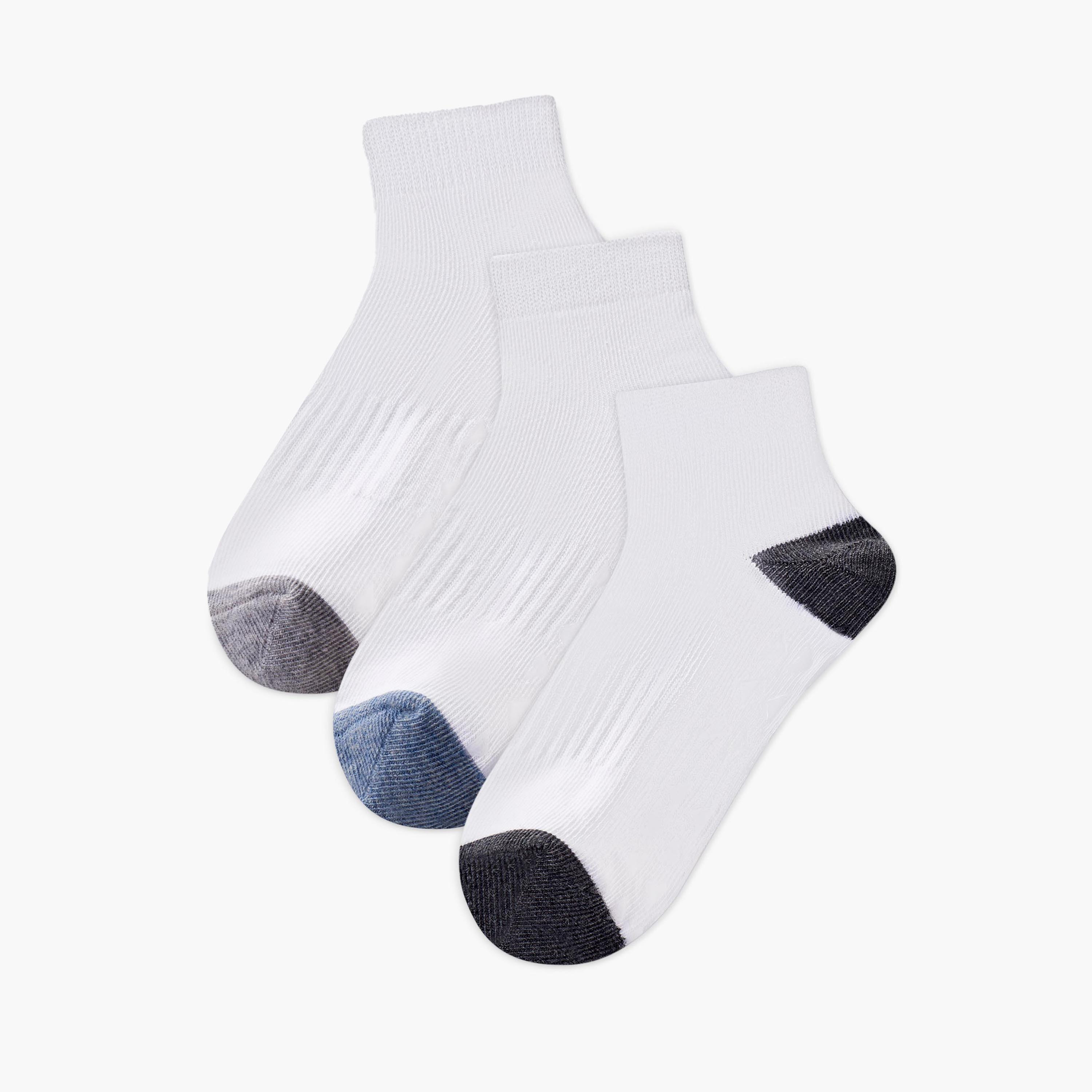 طقم جوارب بطول الكاحل 3 أزواج للأولاد من جونيورز-boys-accessories-socks-image-1