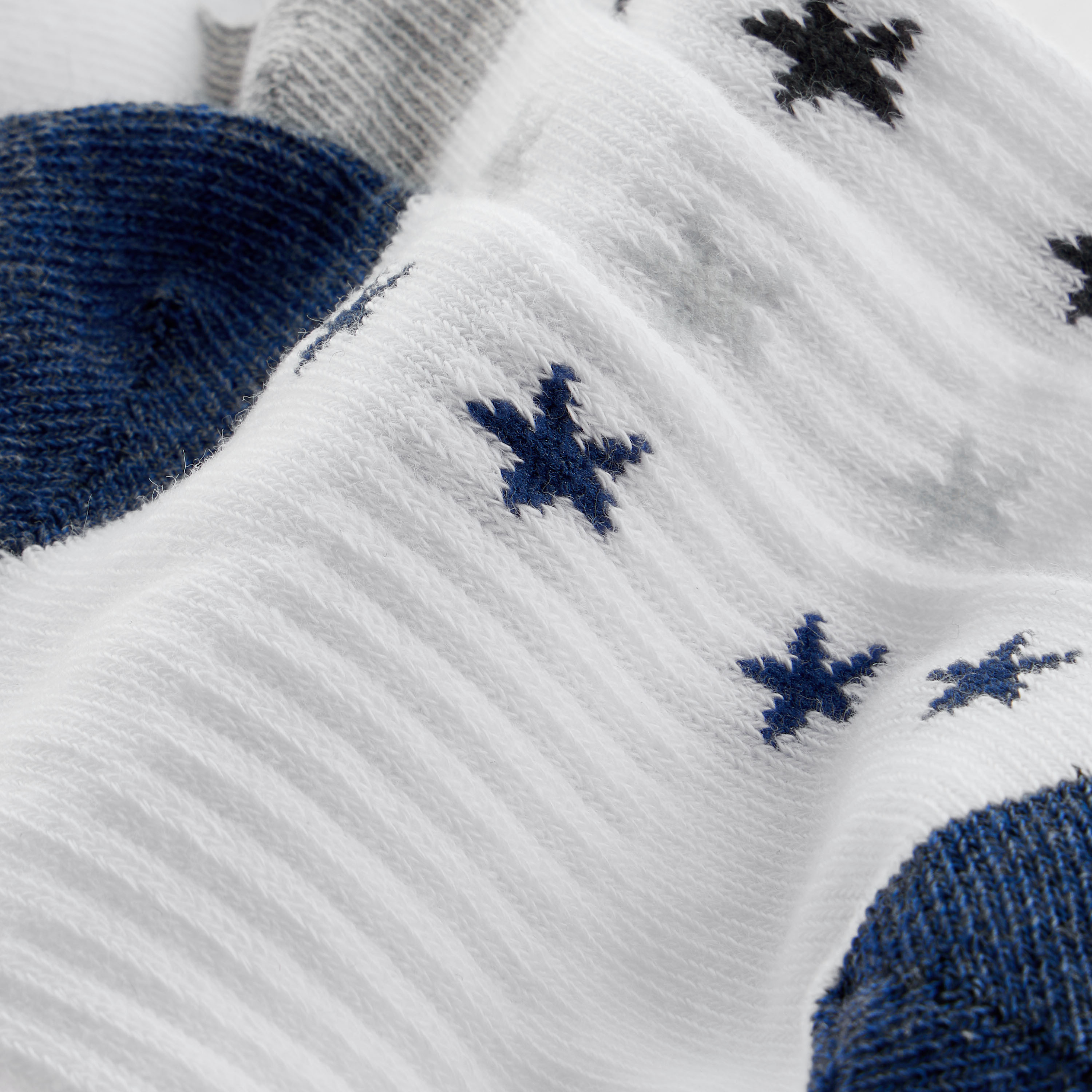 Juniors Star Print Ankle Length Socks - Set of 3-boys-accessories-socks-image-4