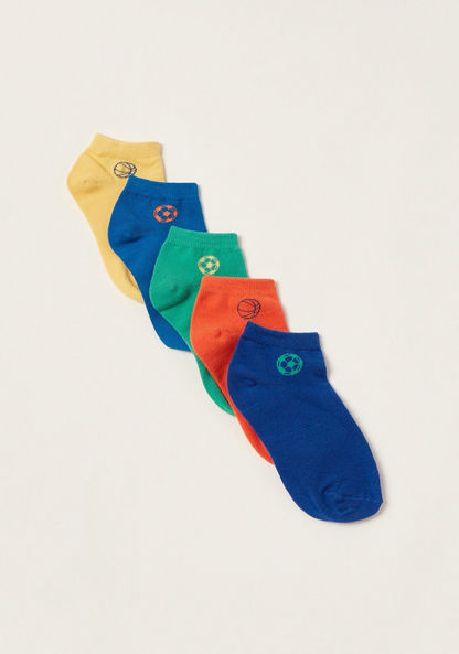 Gloo Assorted Ankle Length Socks - Set of 5-Socks-image-1