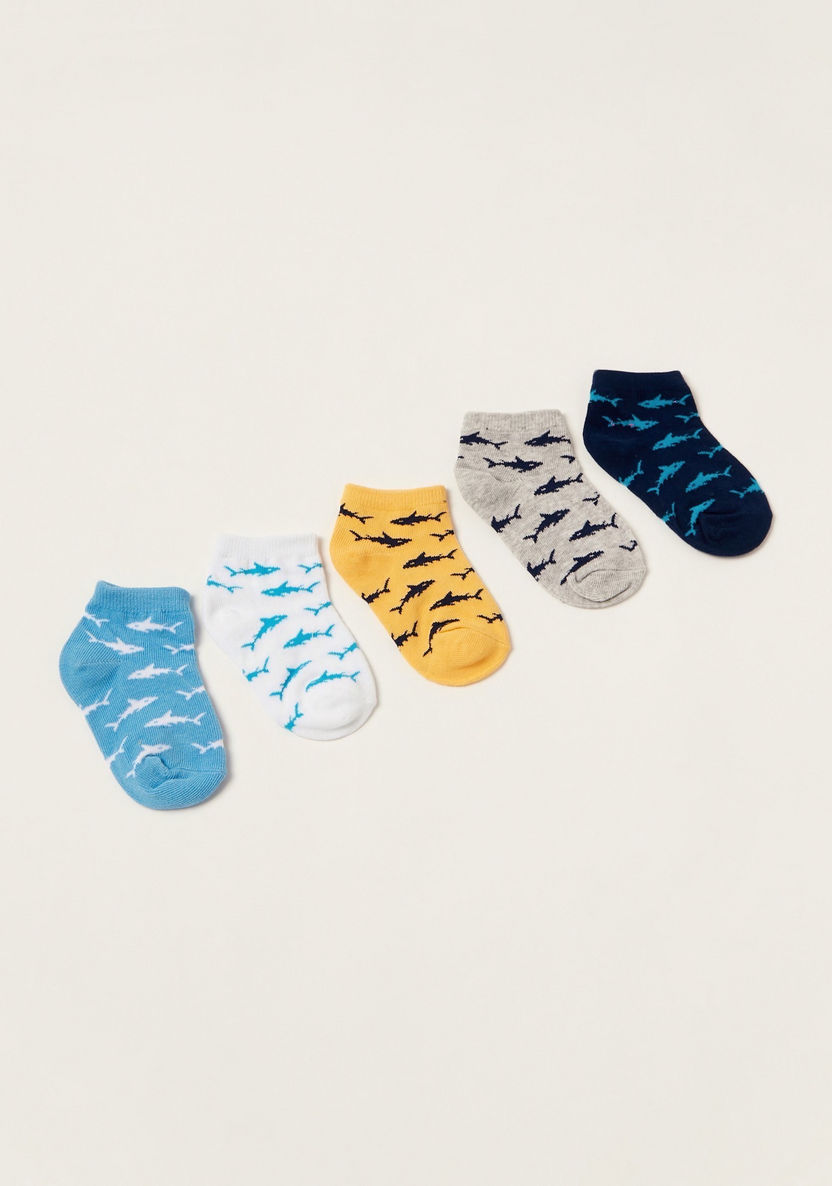 Gloo Printed Ankle Length Socks - Set of 5-Socks-image-0