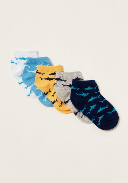 Gloo Printed Ankle Length Socks - Set of 5