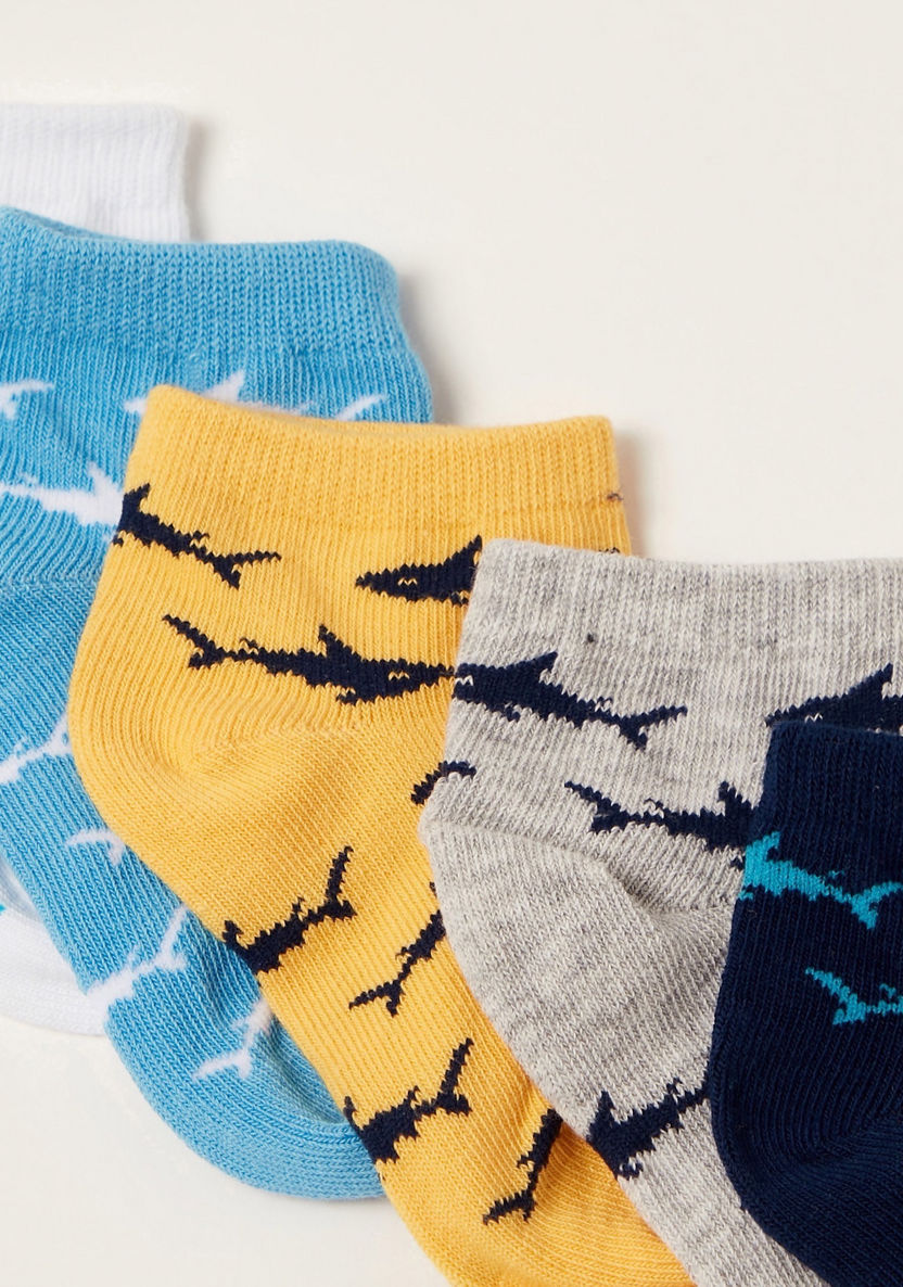 Gloo Printed Ankle Length Socks - Set of 5-Socks-image-2