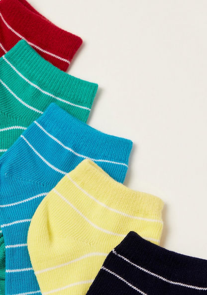 Gloo Striped Ankle Length Socks - Set of 5