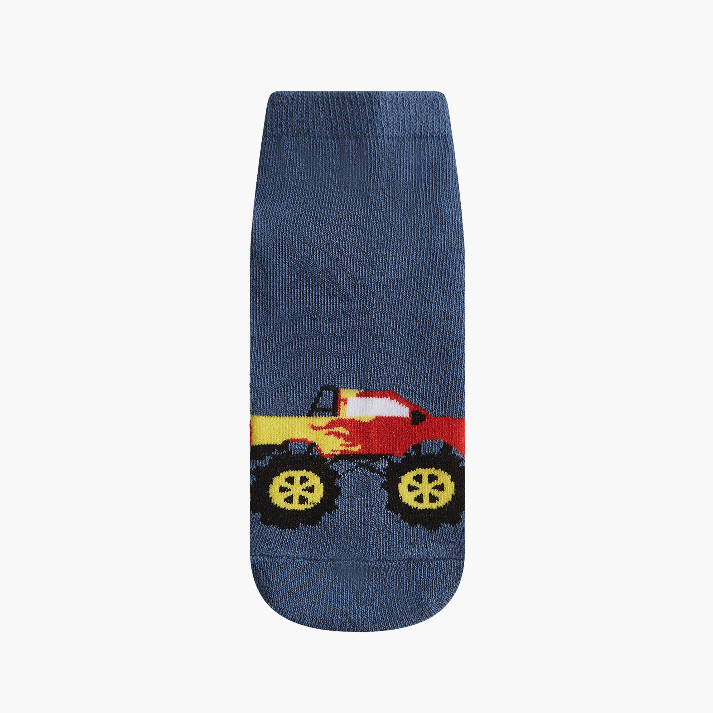 Gloo Vehicle Print Ankle Length Socks - Set of 5-boys-accessories-socks-image-2
