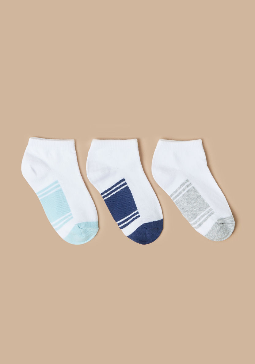 Juniors Textured Ankle Length Socks - Set of 3-Socks-image-0