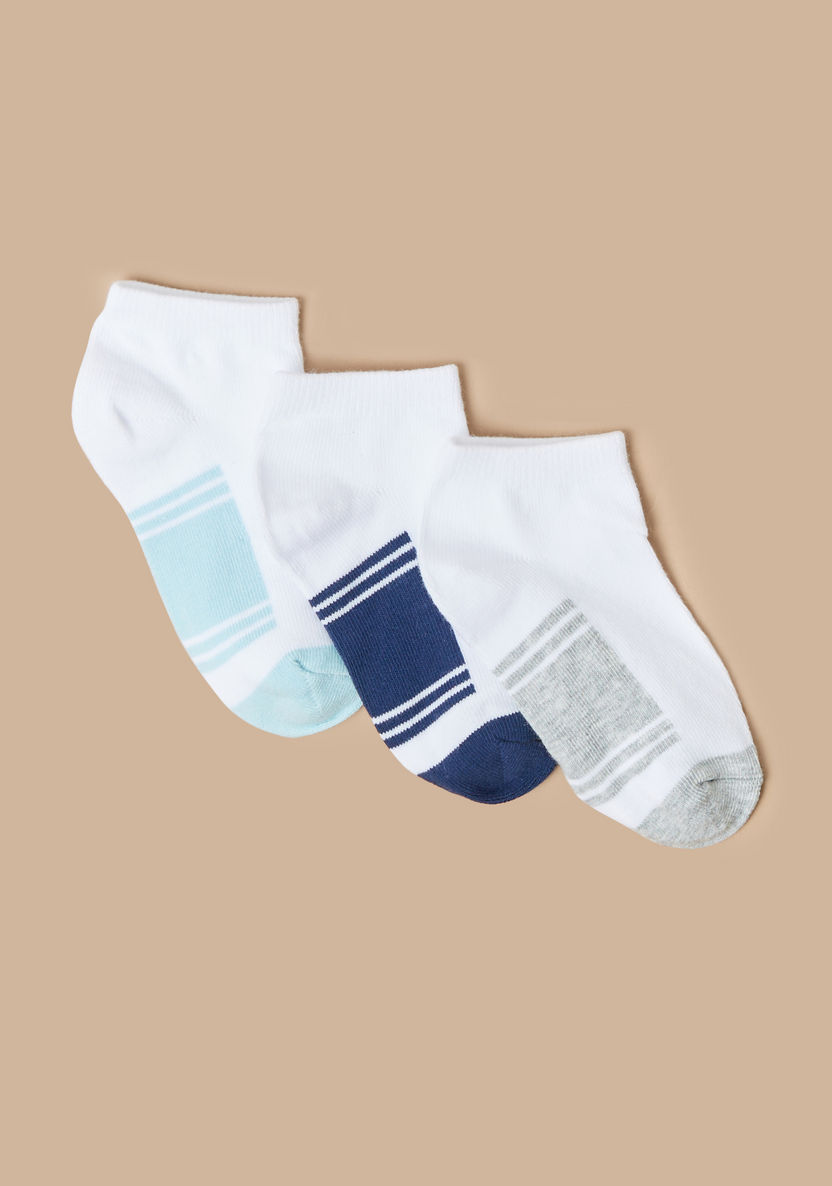 Juniors Textured Ankle Length Socks - Set of 3-Socks-image-1